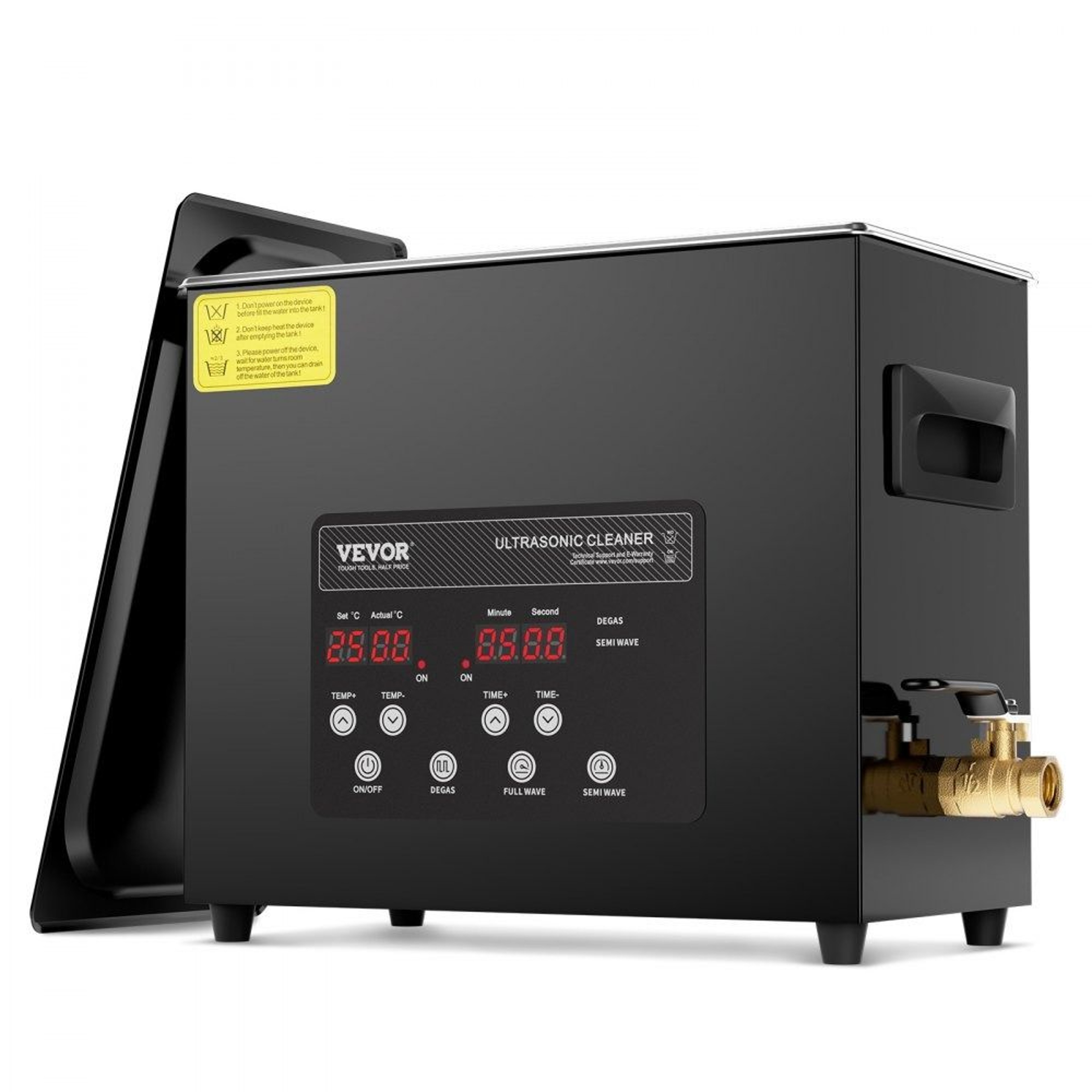 6L Ultrasonic Cleaner With 40kHz Digital Timer And Adjustable Heater 0