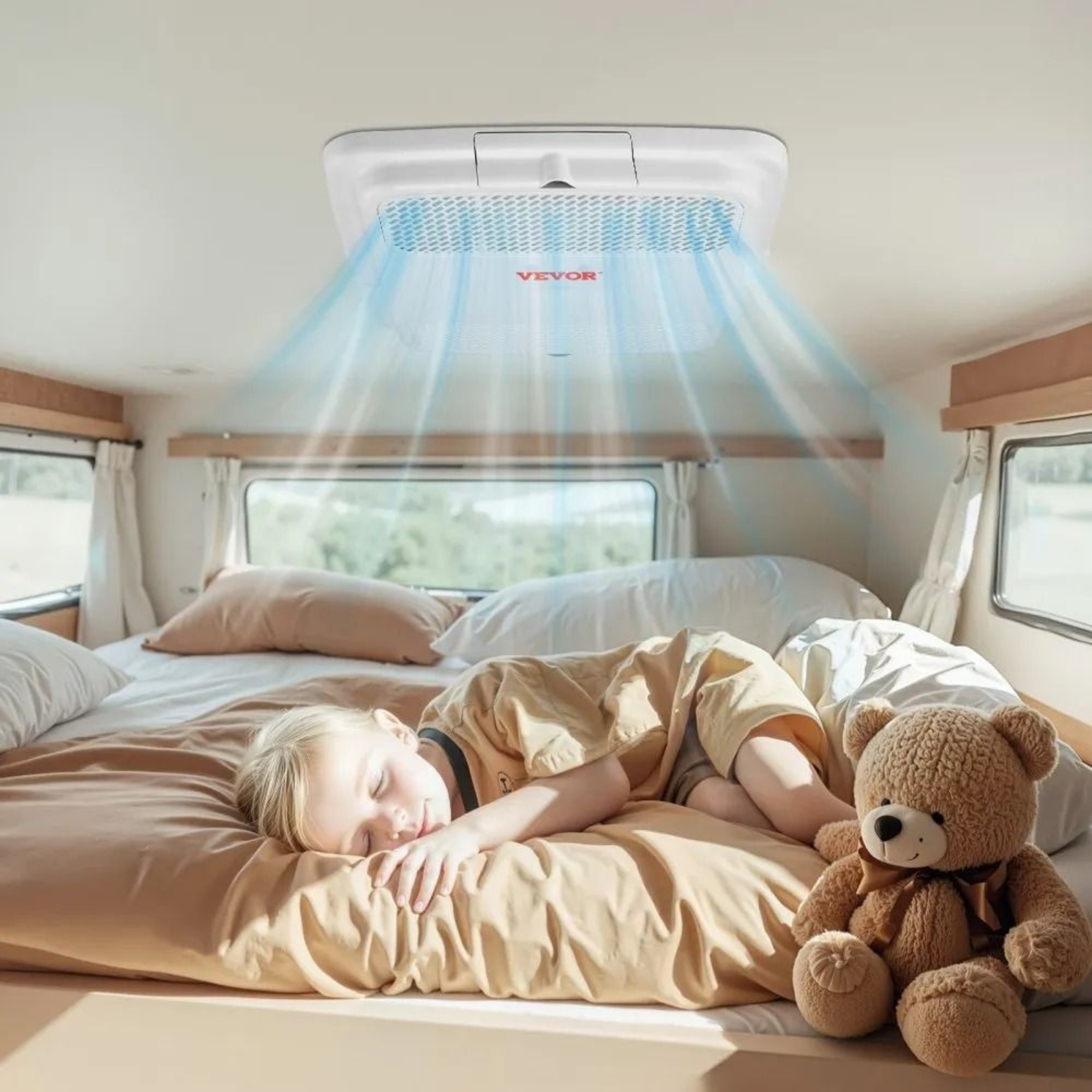 13500 BTU NonDucted Rooftop RV Air Conditioner With 3Speed Fan And Control Panel 6