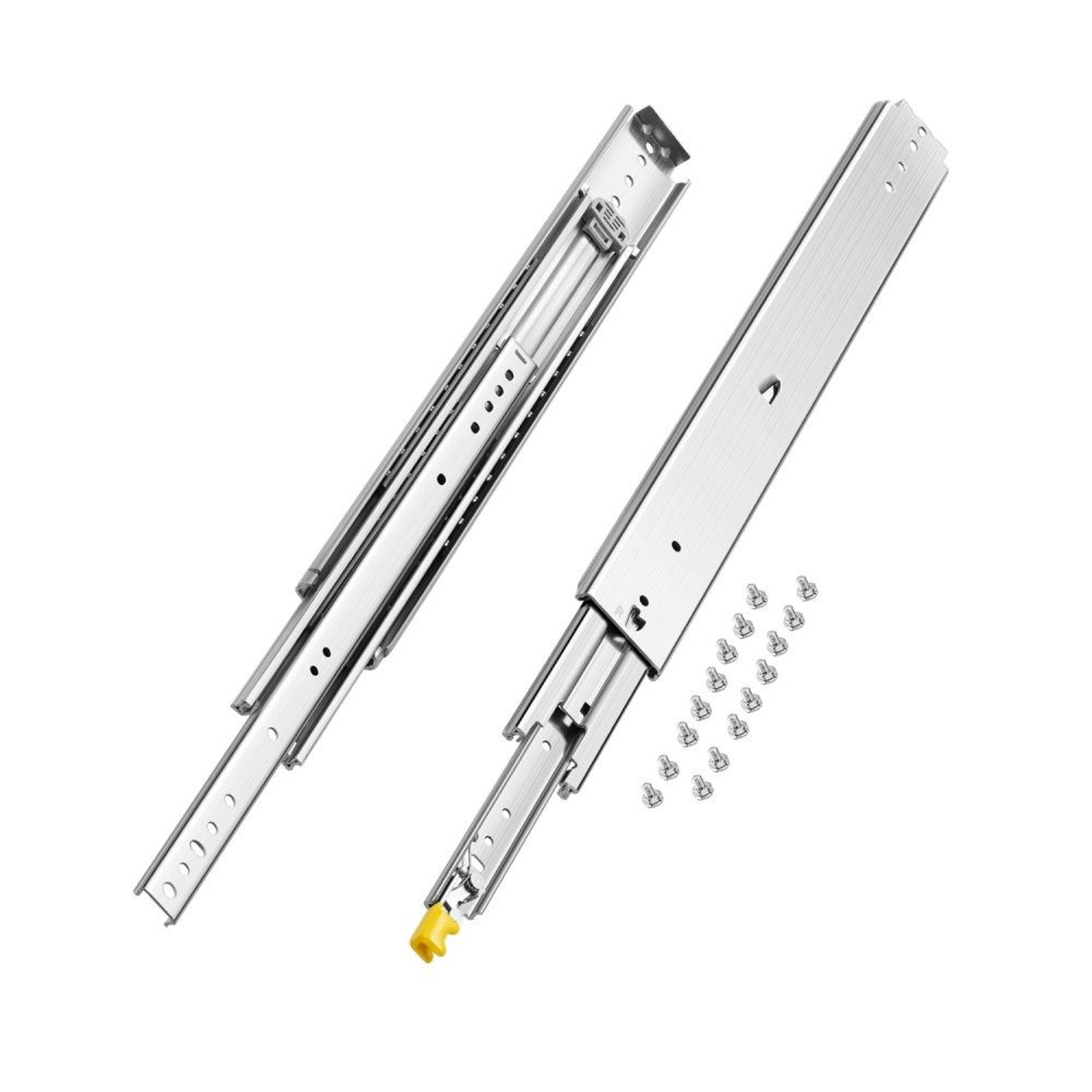 24Inch HeavyDuty Locking Drawer Slides 500 Lb Capacity Full Extension Pair 0