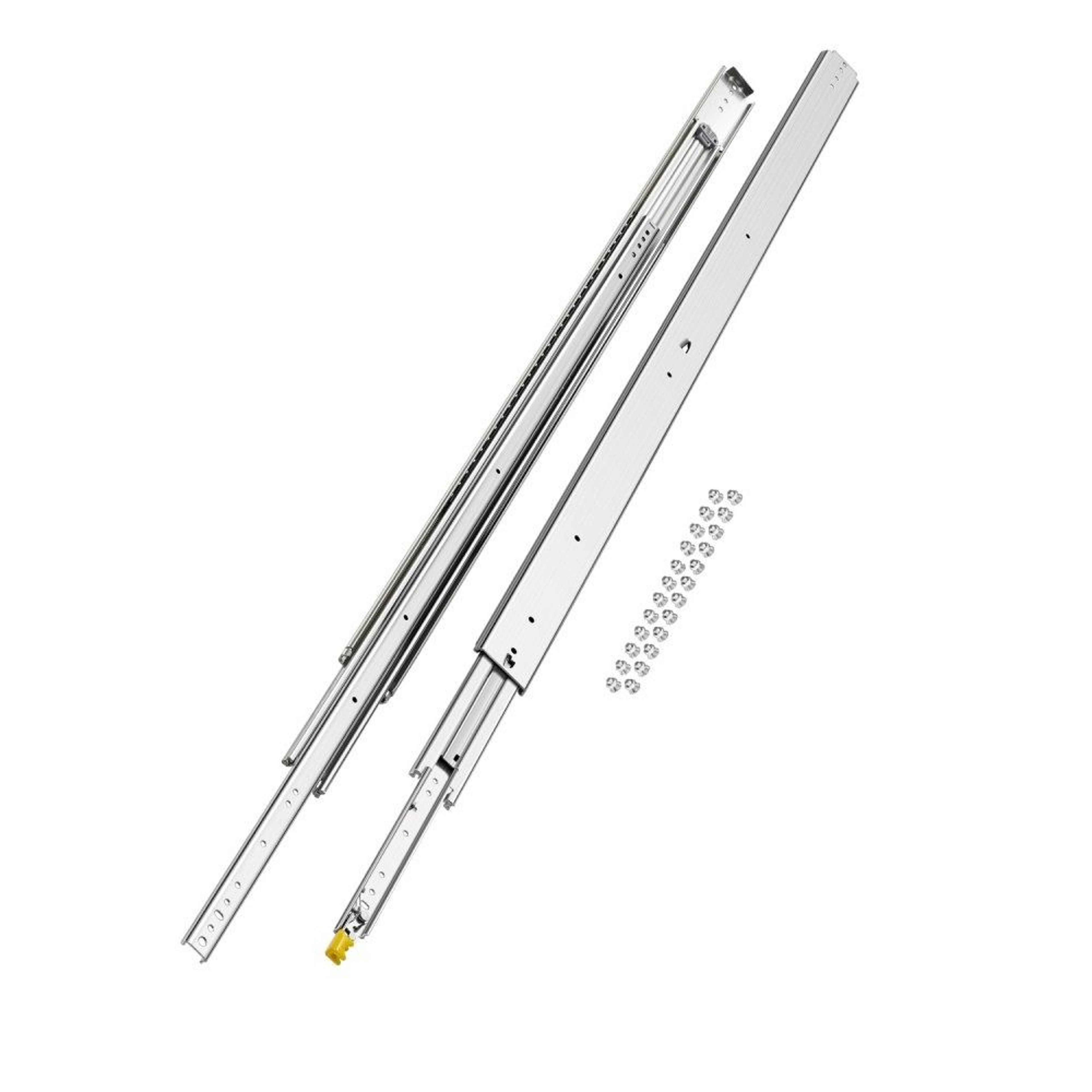 Heavy Duty Locking Drawer Slides Full Extension Ball Bearing Rails 0