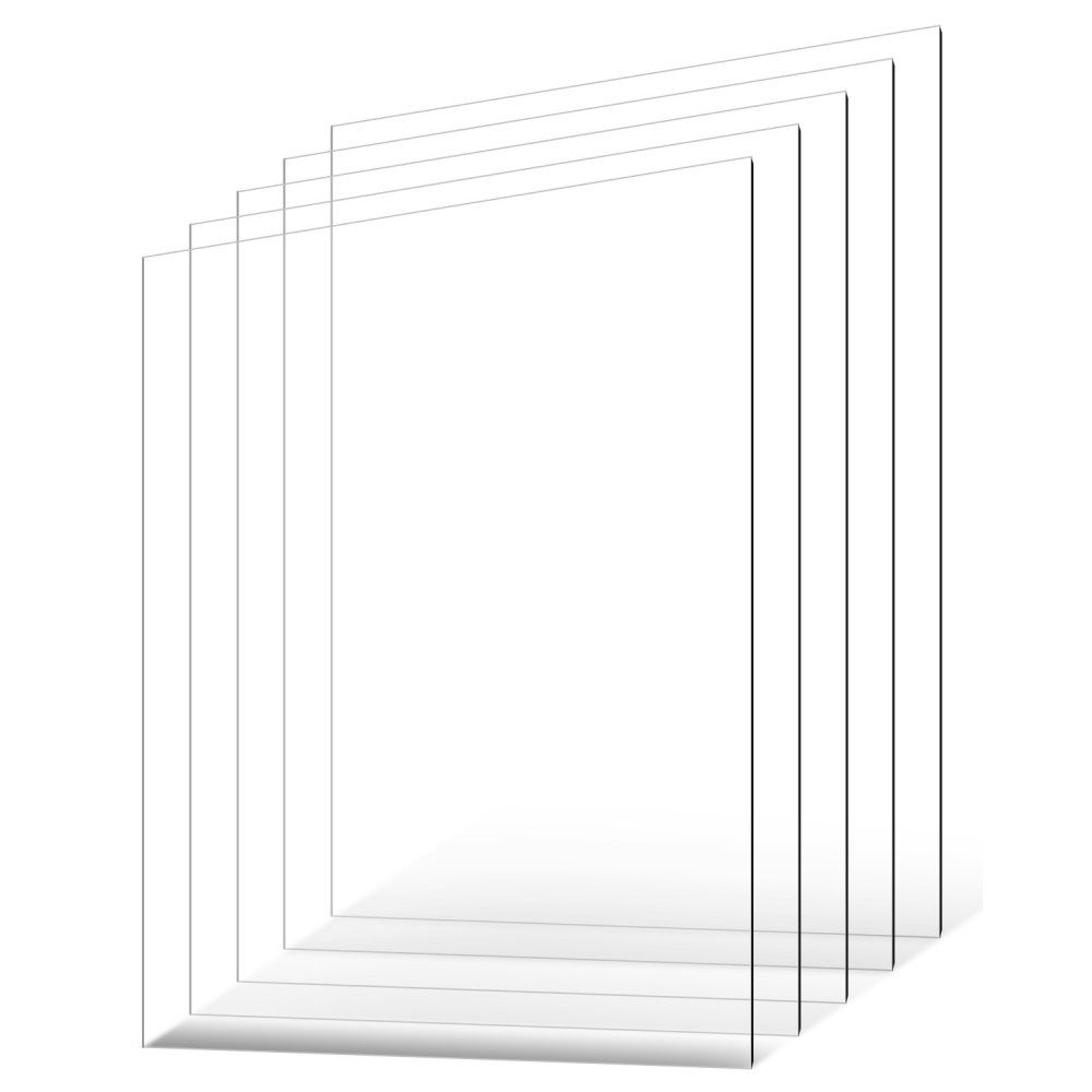 Clear Flexible PET Plastic Sheets 24 X 36 Inch 004 Inch Thick 5Pack 8