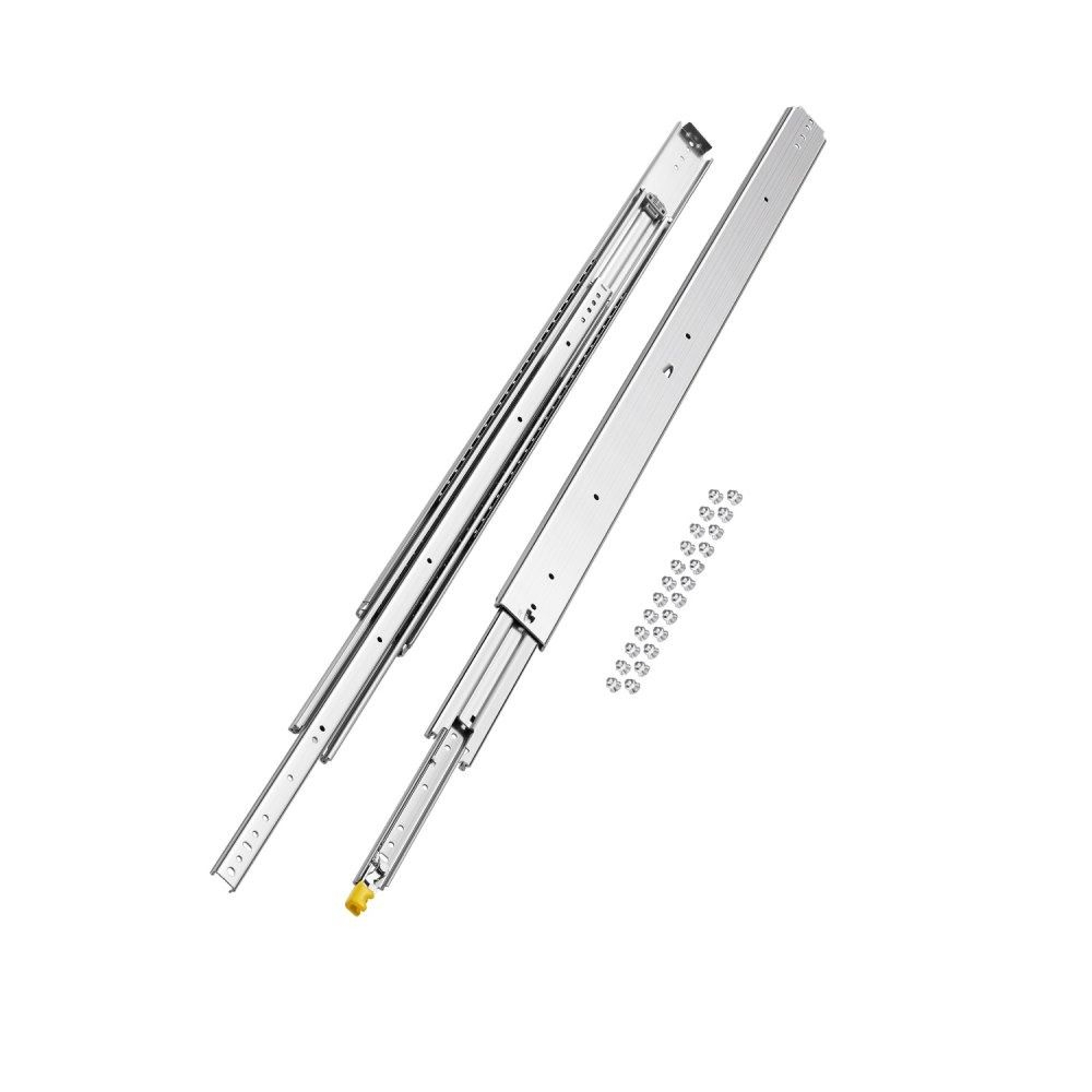 48Inch Heavy Duty Locking Drawer Slides With Full Extension And 500 Lb Capacity 0