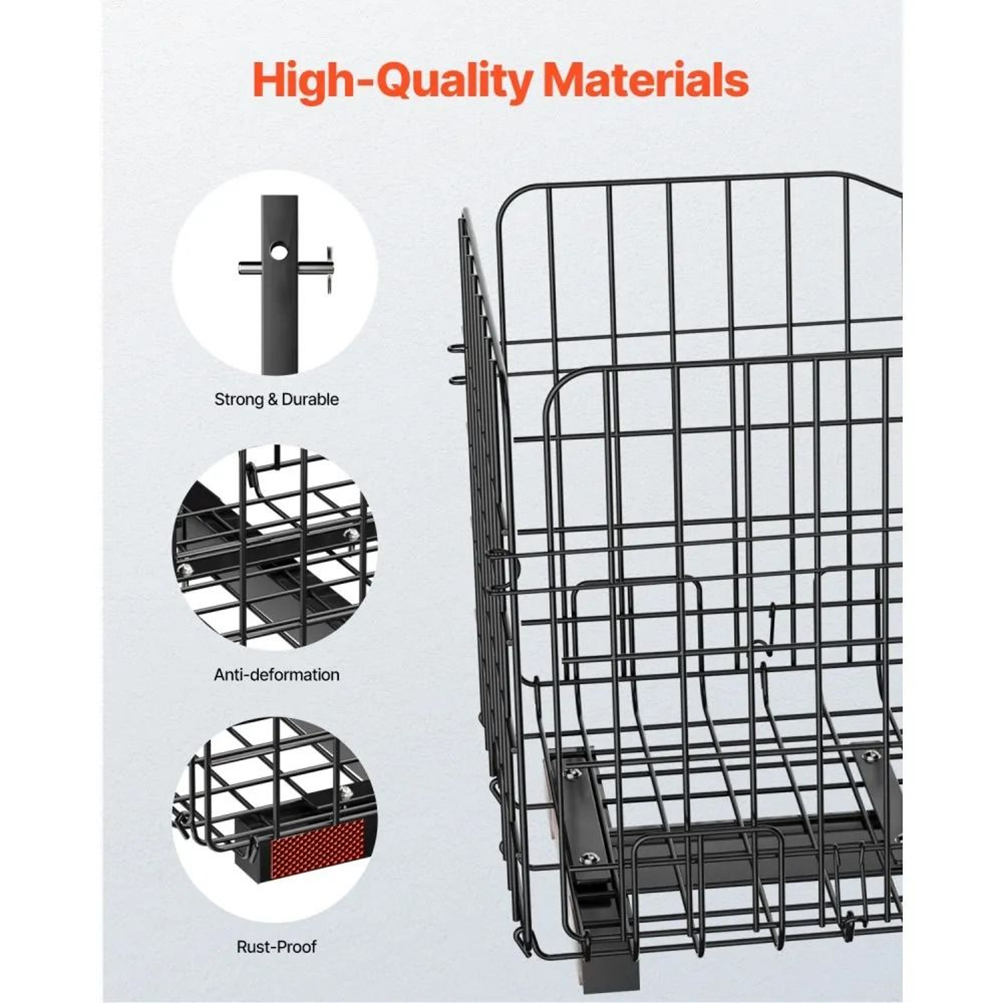 Folding Mobility Scooter Rear Basket With HeavyDuty Metal Frame And 33 Lb Capacity 1