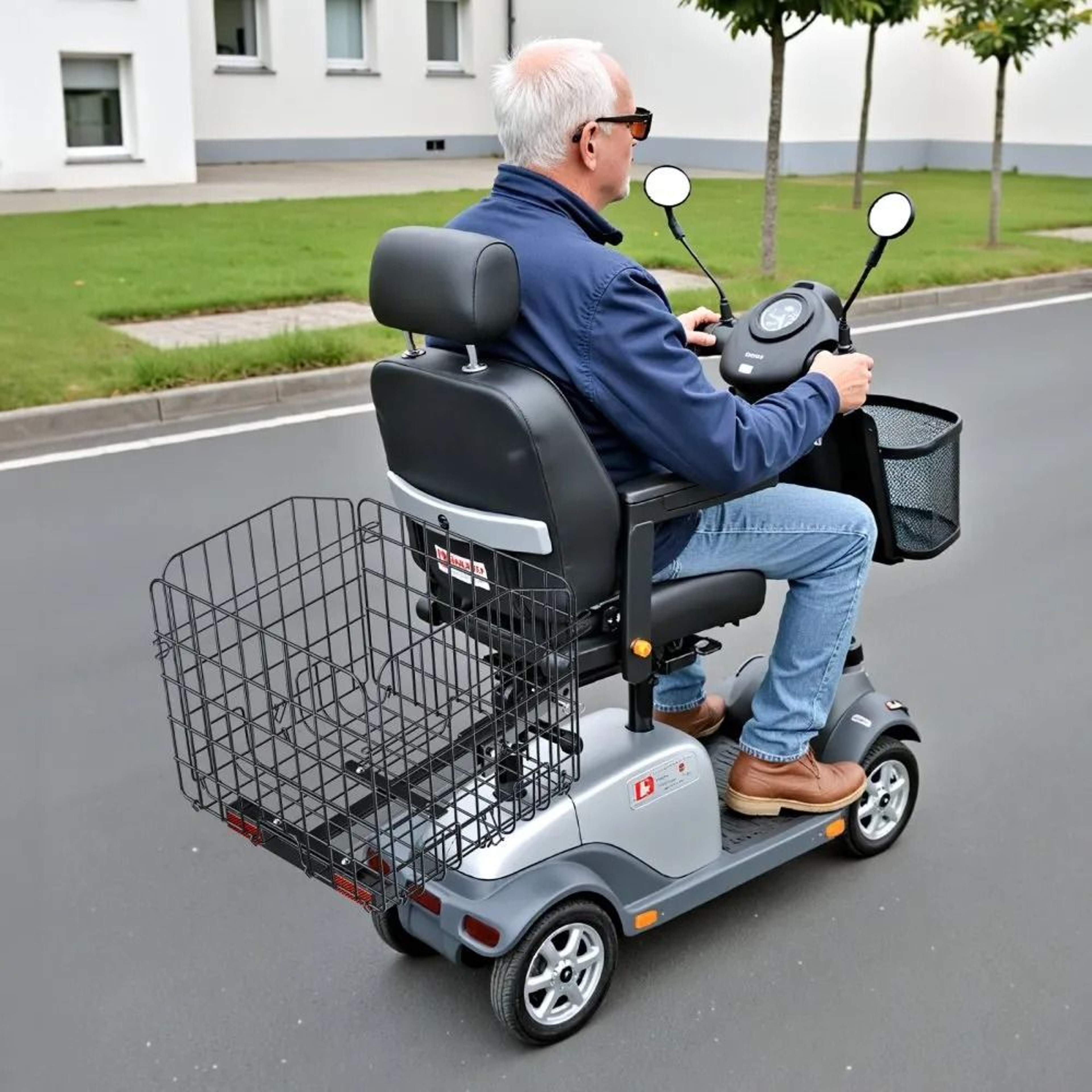 Folding Mobility Scooter Rear Basket With HeavyDuty Metal Frame And 33 Lb Capacity 6