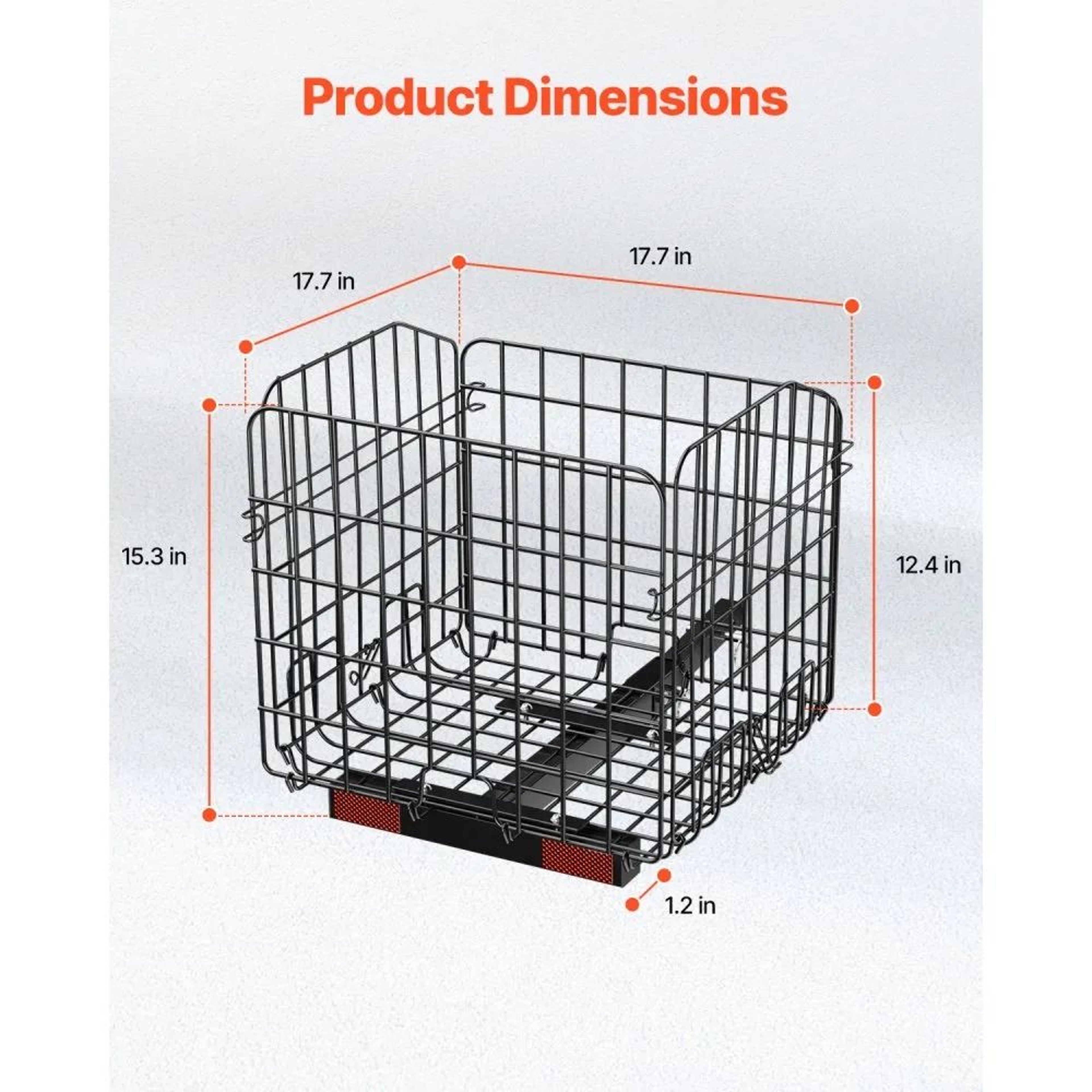 Folding Mobility Scooter Rear Basket With HeavyDuty Metal Frame And 33 Lb Capacity 5