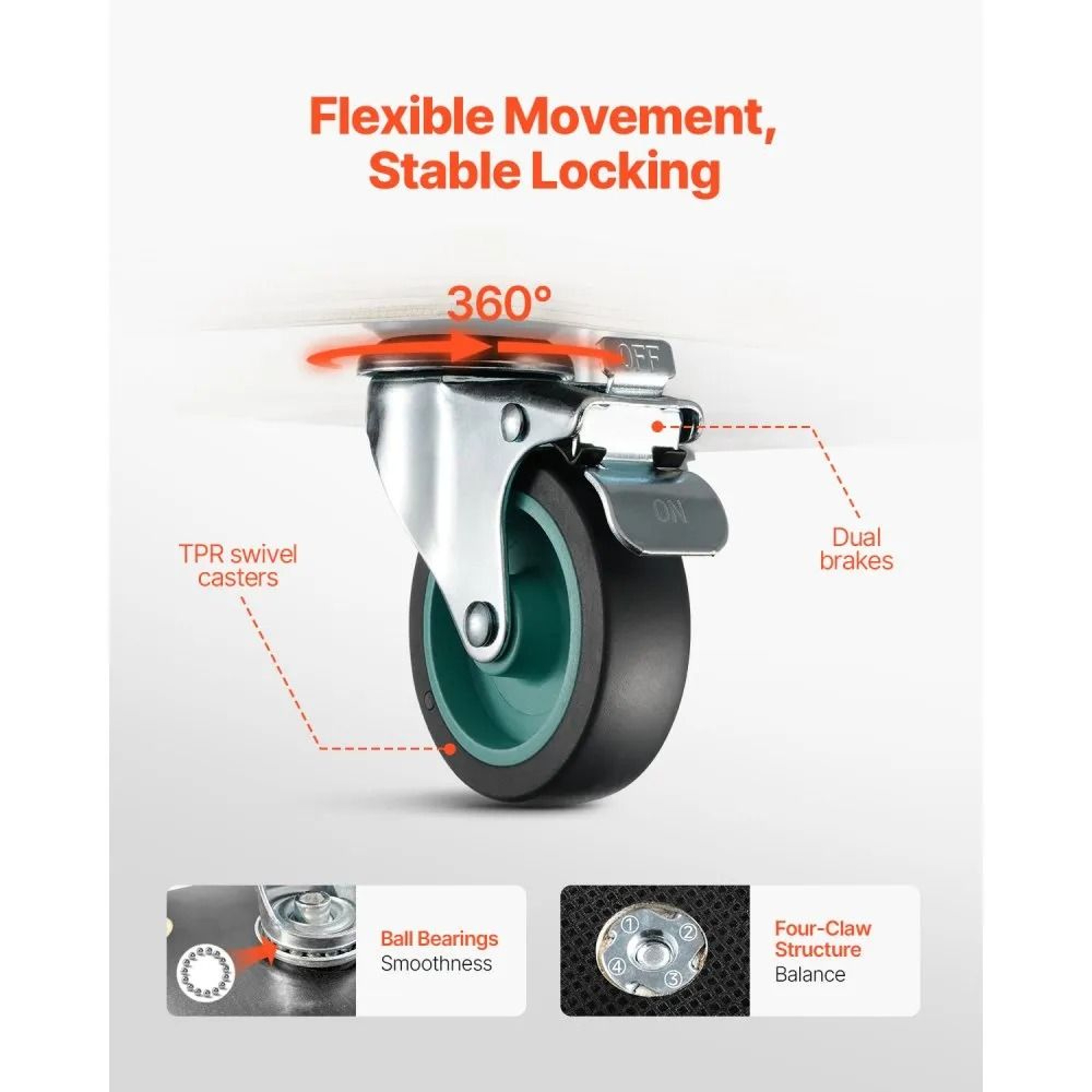 HeavyDuty Furniture Moving Dolly With 551 Lb Capacity And Locking Wheels 2 Pack 3