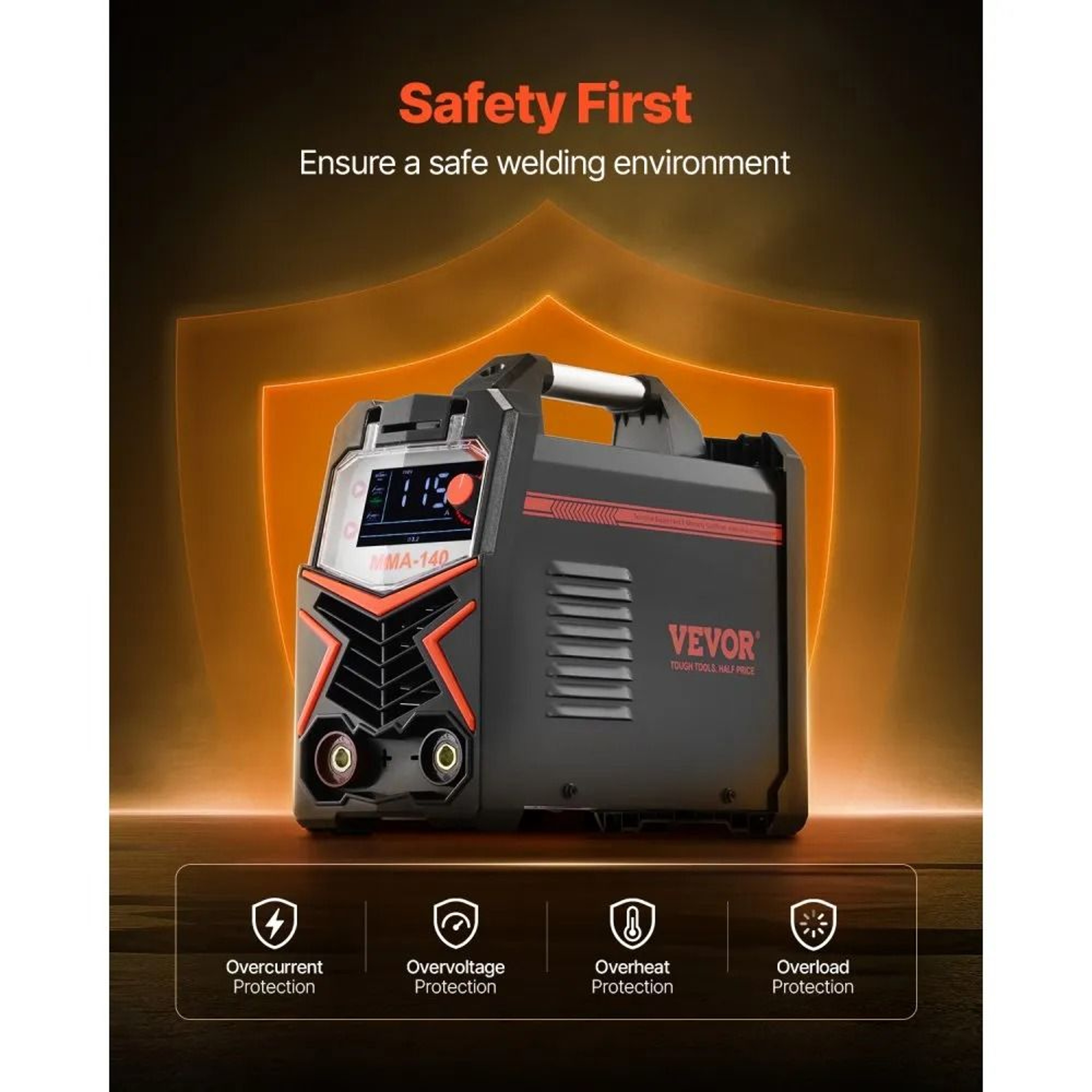 140A 4in1 MMA Stick Welder With Dual Voltage And LED Display 3