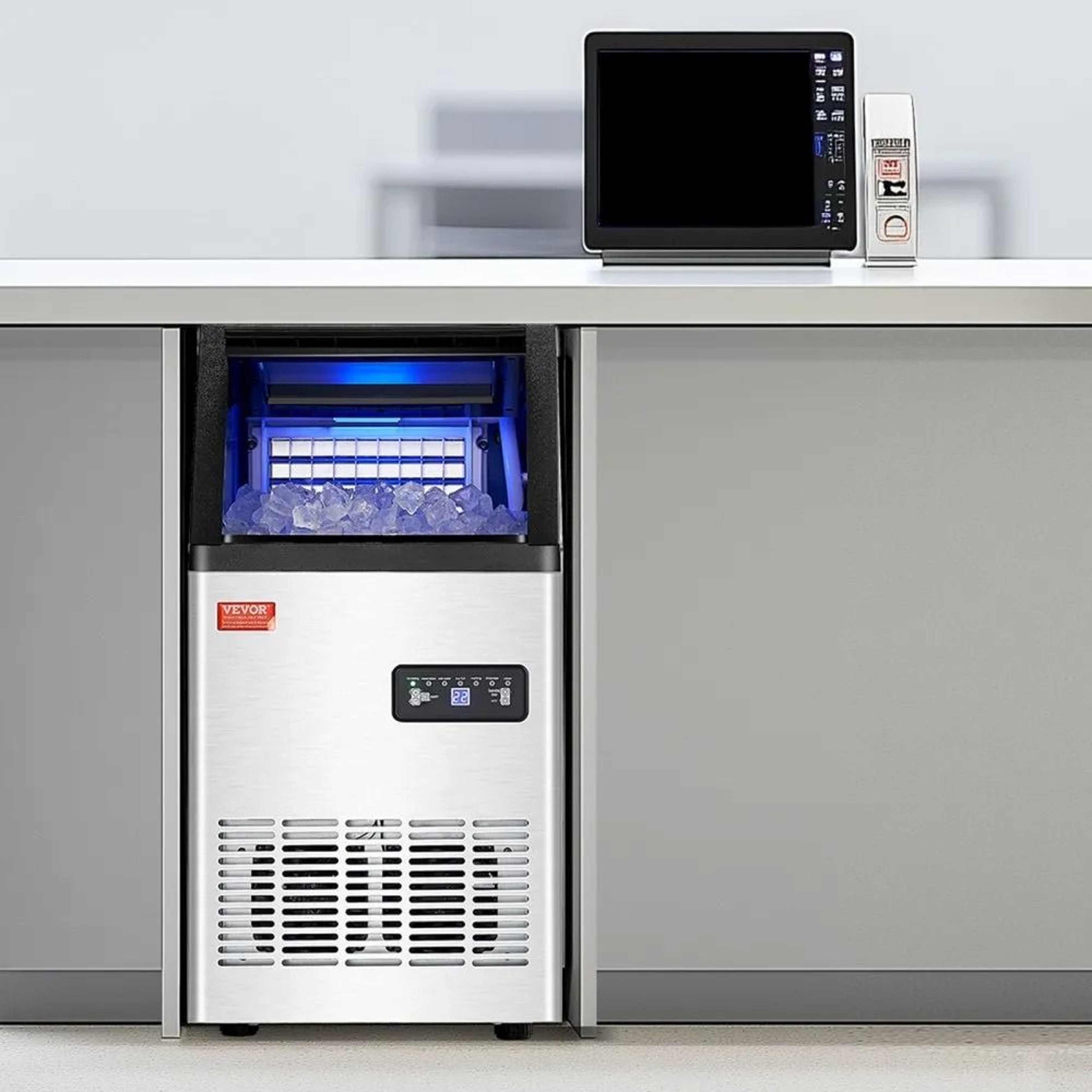 Commercial Ice Maker Machine 100 LbsDay With 16 Lb Storage And SelfCleaning 6