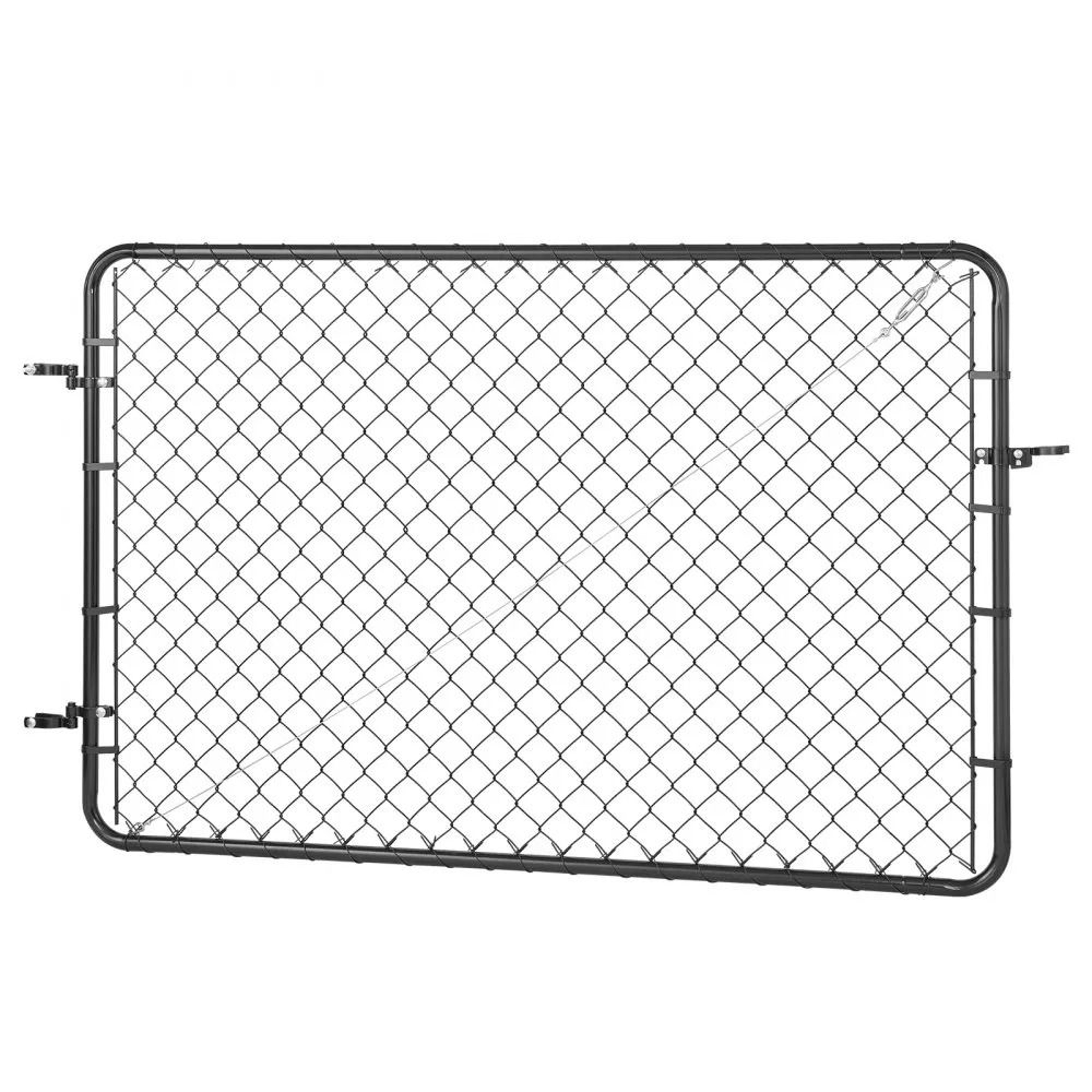 Adjustable Chain Link Fence Gate 72 X 48 Inch Galvanized Steel With Plastic Coating 5