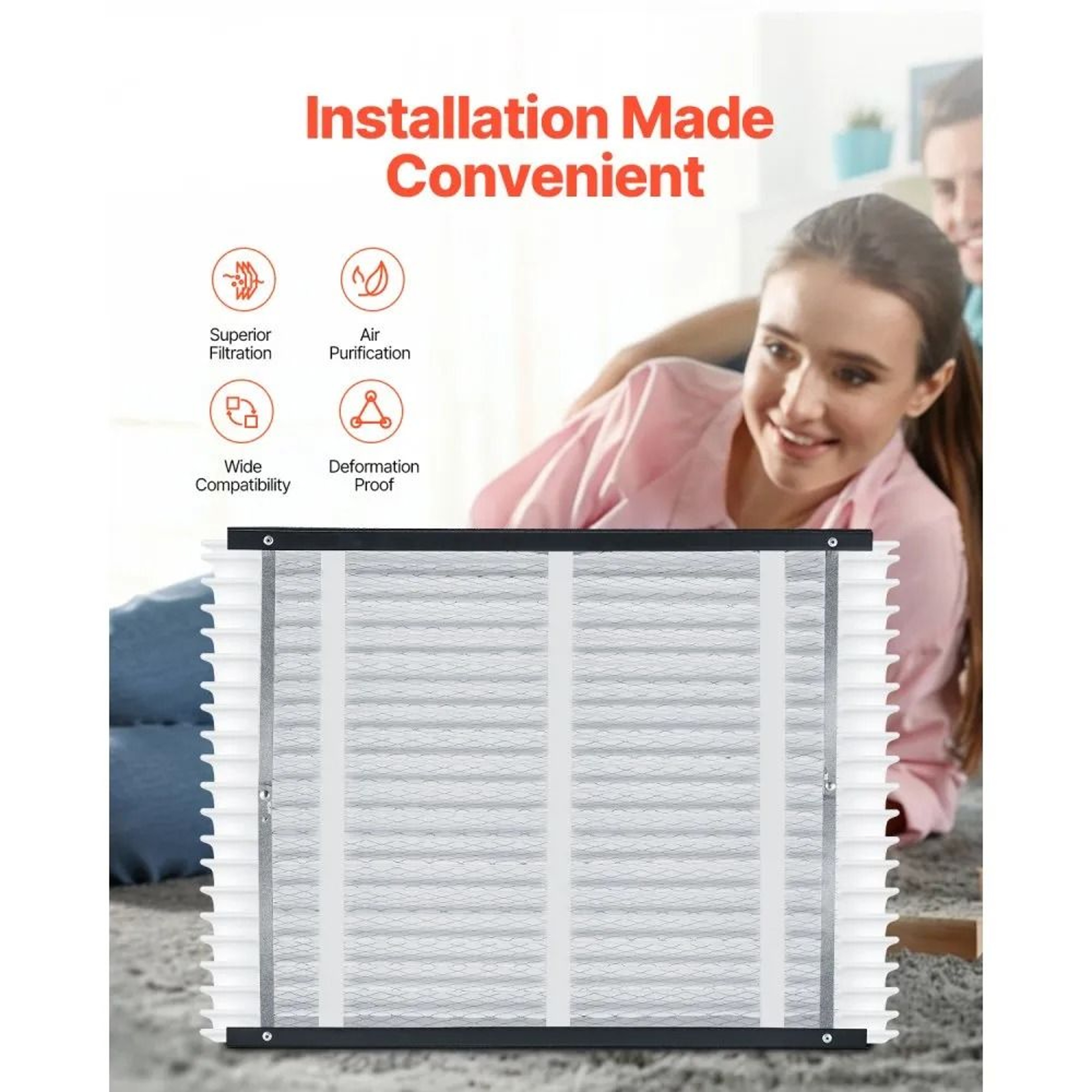 20 X 25 X 4 MERV 11 Pleated Furnace Air Filters 4Pack For HVAC Systems 2