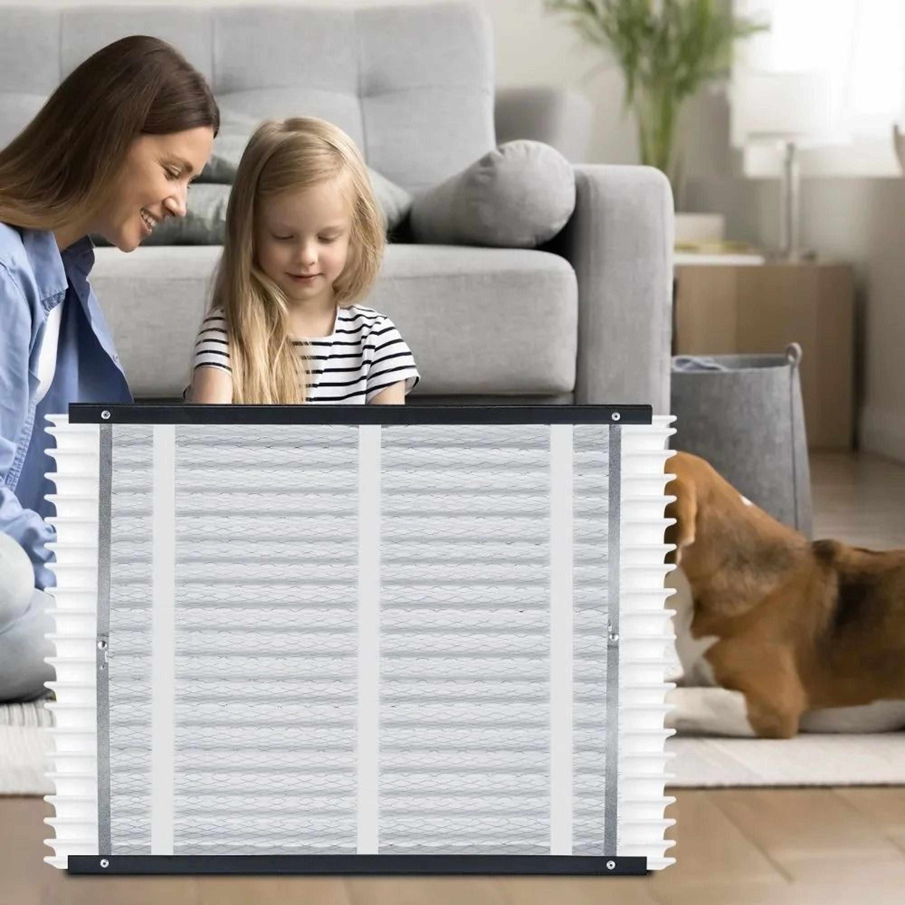 20 X 25 X 4 MERV 11 Pleated Furnace Air Filters 4Pack For HVAC Systems 6