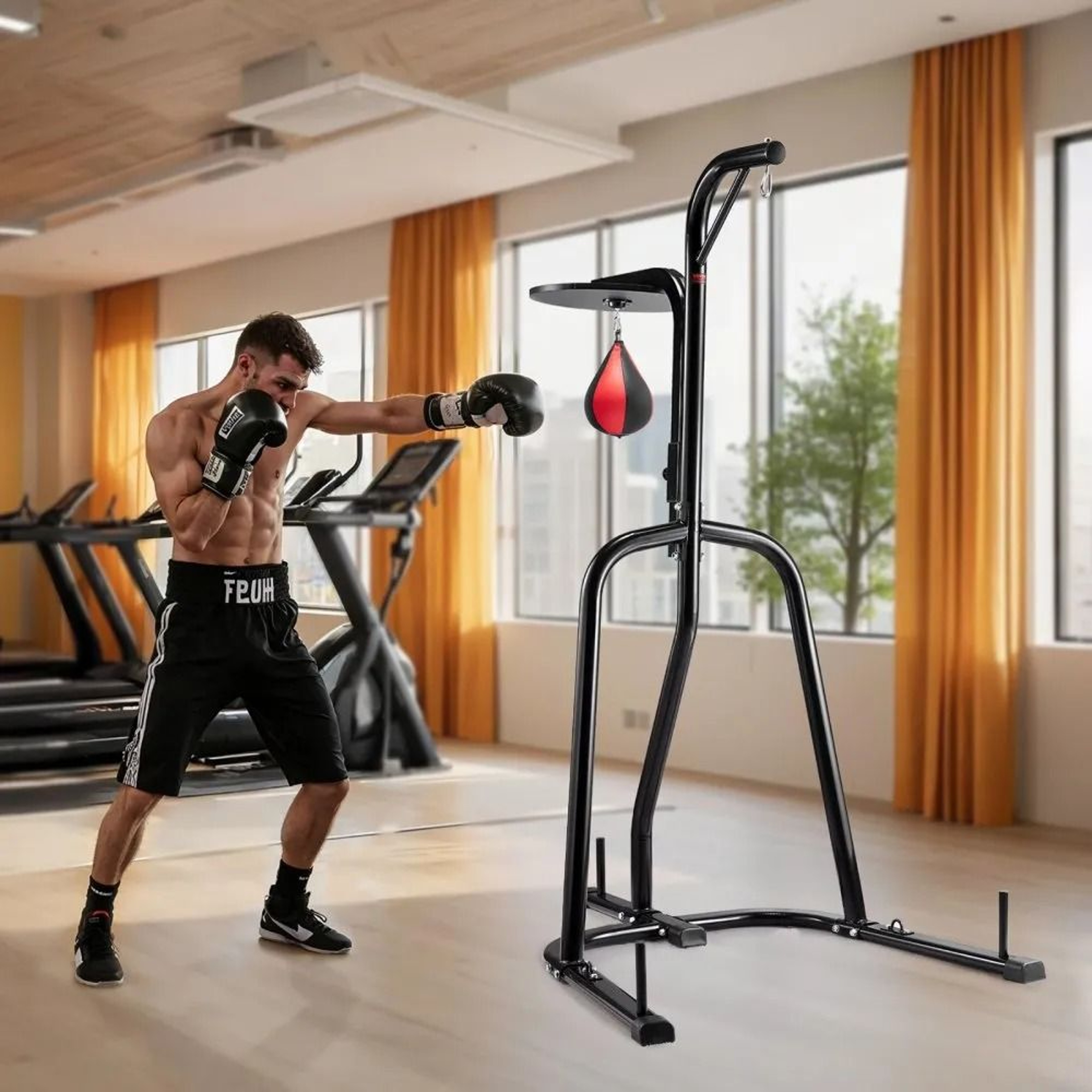 2in1 Punching Bag Stand With Adjustable Height And 140 Lb Capacity 5