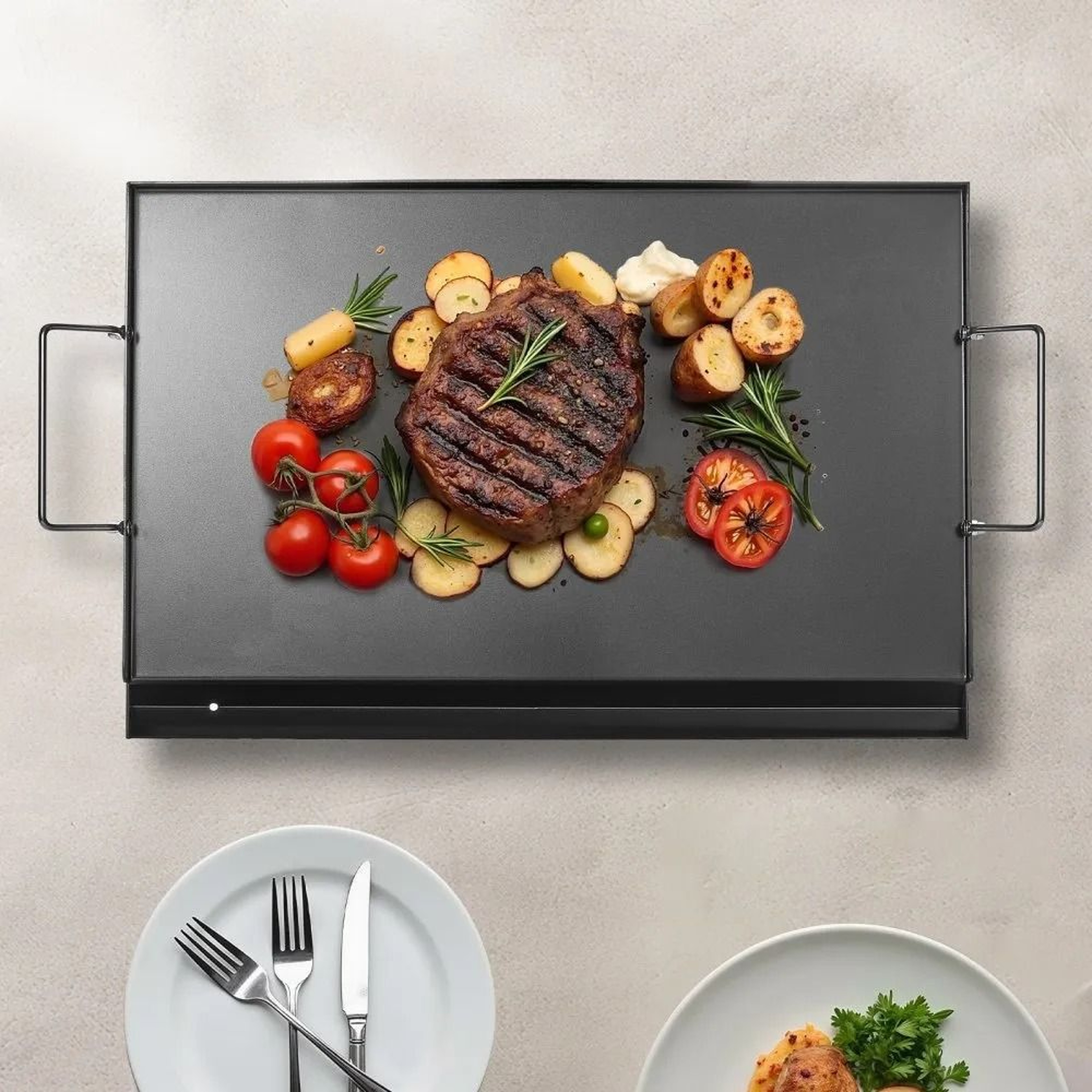 24Inch Carbon Steel Griddle Flat Top Grill Plate With Nonstick Coating 6