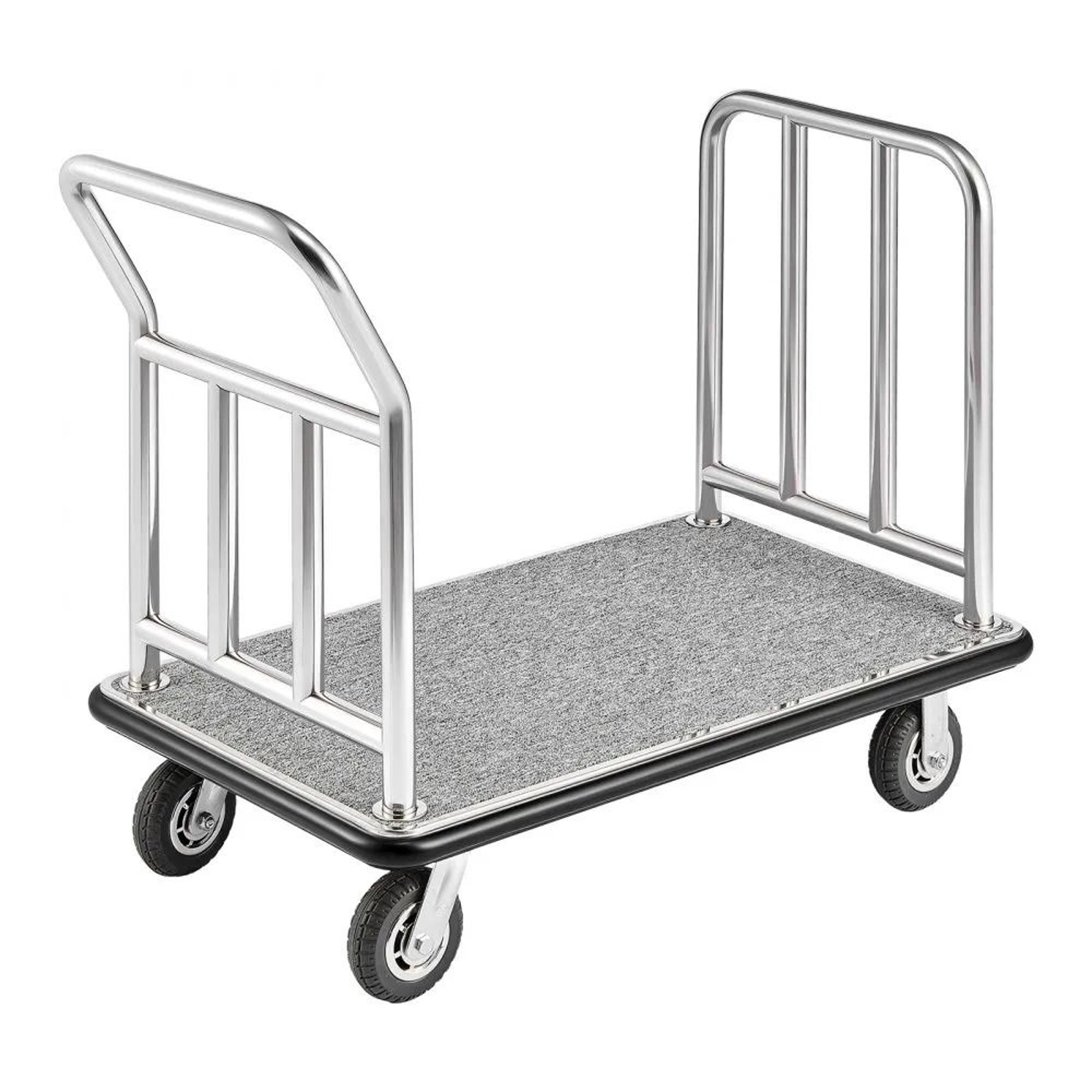Hotel Luggage Cart With 750 Lb Capacity And Stainless Steel Frame 0