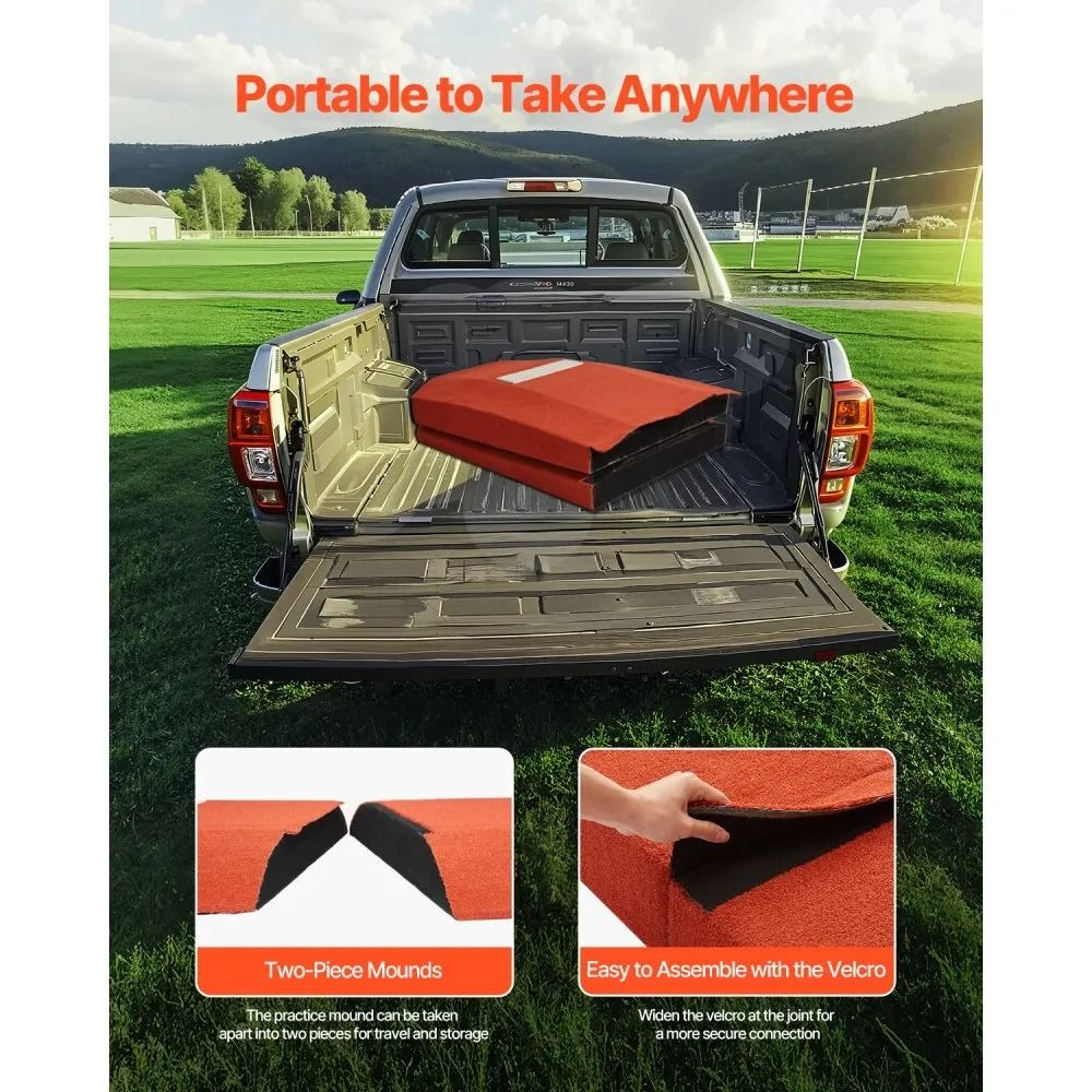 Portable Baseball Pitching Mound With NonSlip Turf For Indoor And Outdoor Training 3