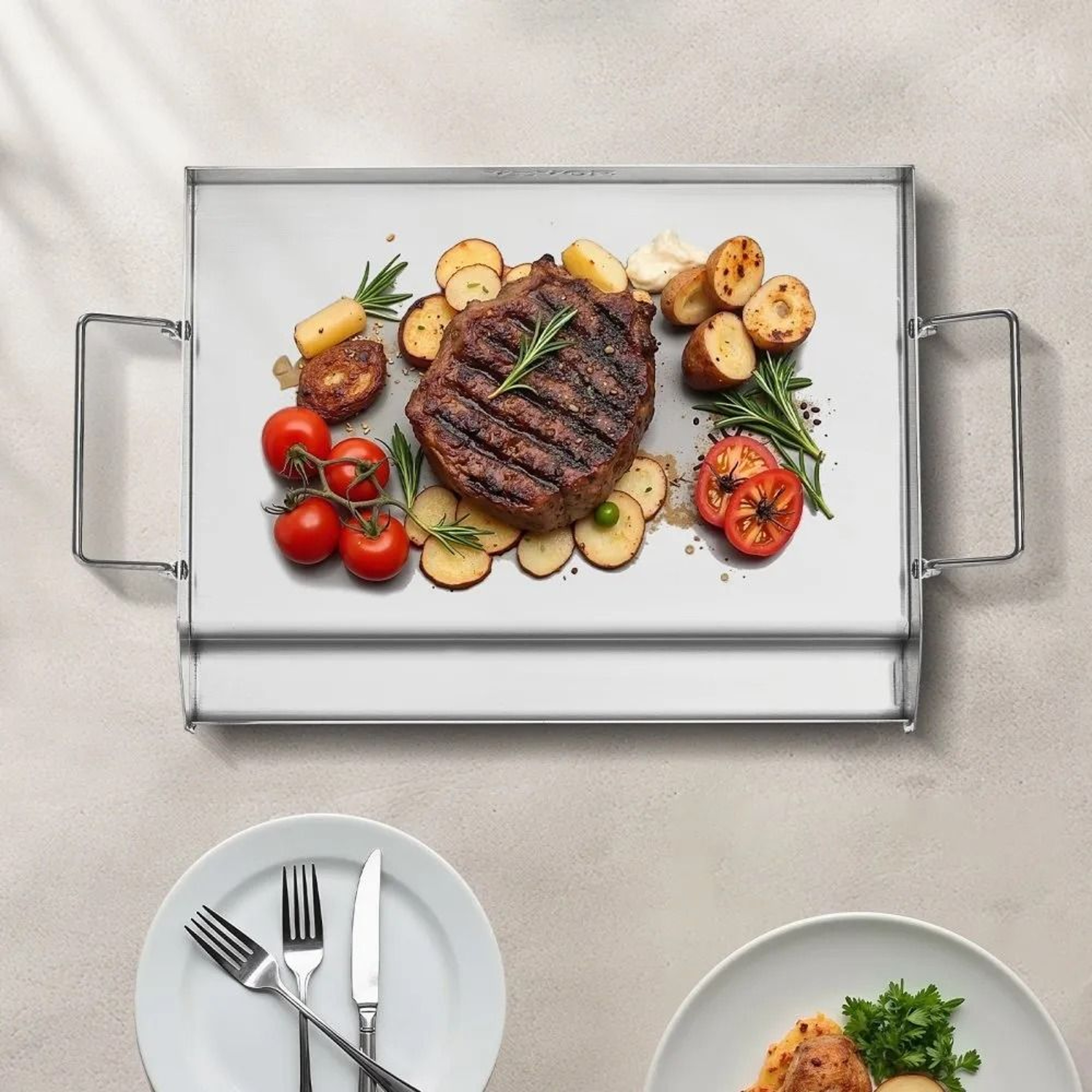 8 Qt Stainless Steel Chafing Dish Buffet Set 2 Pack With Folding Stands 6