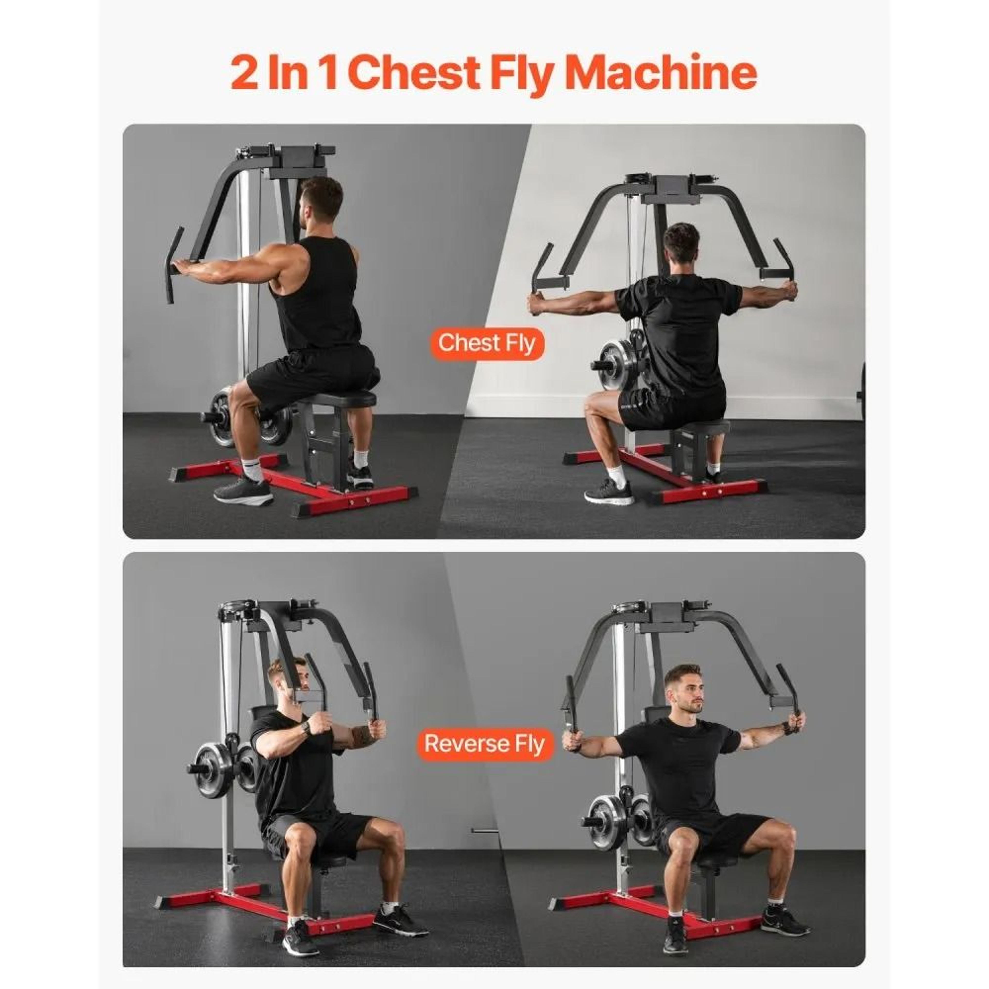 Adjustable Chest Fly And Reverse Delt Machine For Home Gym Strength Training 5