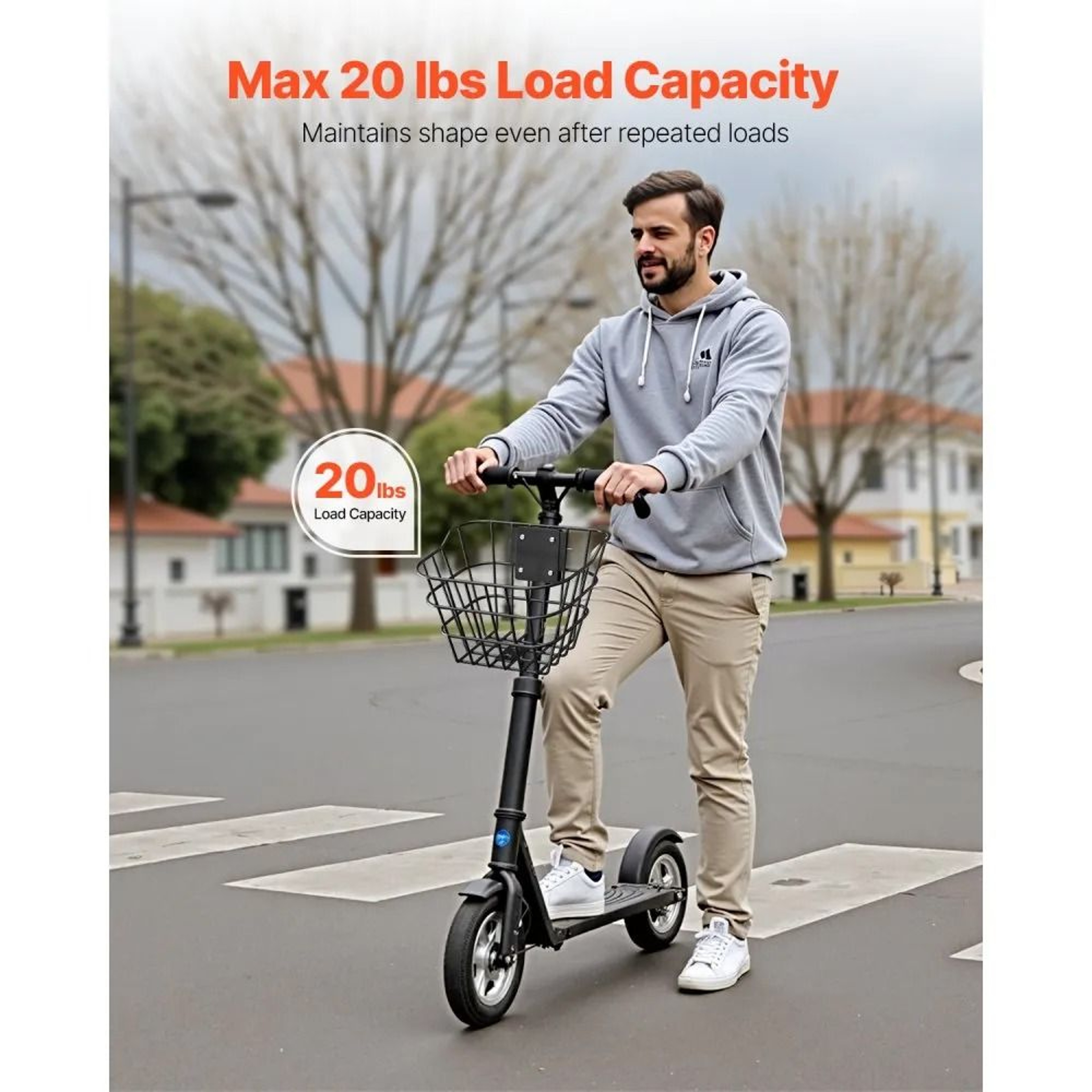 Front Bike Basket With Steel Frame And Fixed Mounting Bracket 20 Lb Capacity 1