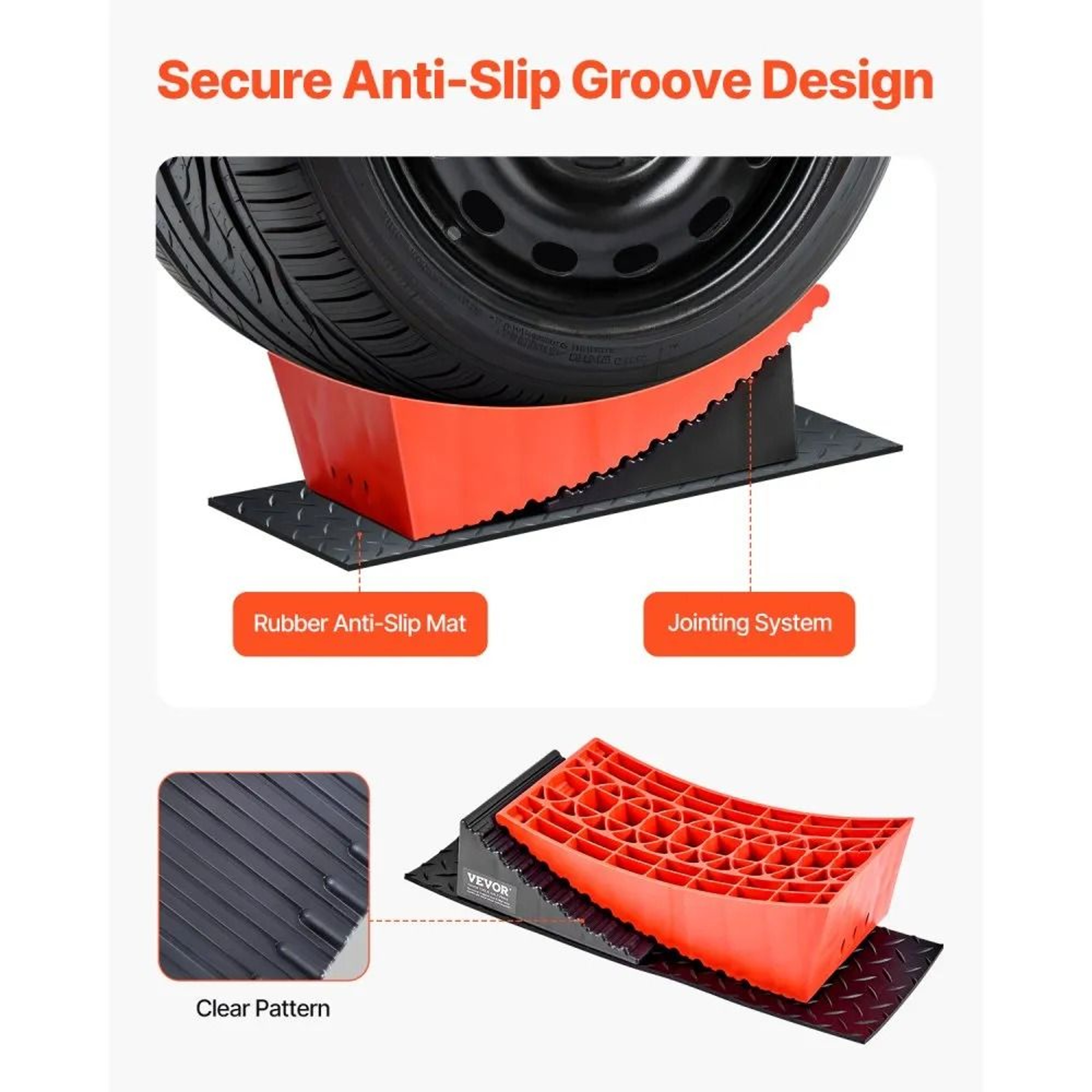 RV Camper Leveling Blocks 2Piece Heavy Duty Curved Leveler Kit With AntiSlip Mats 5