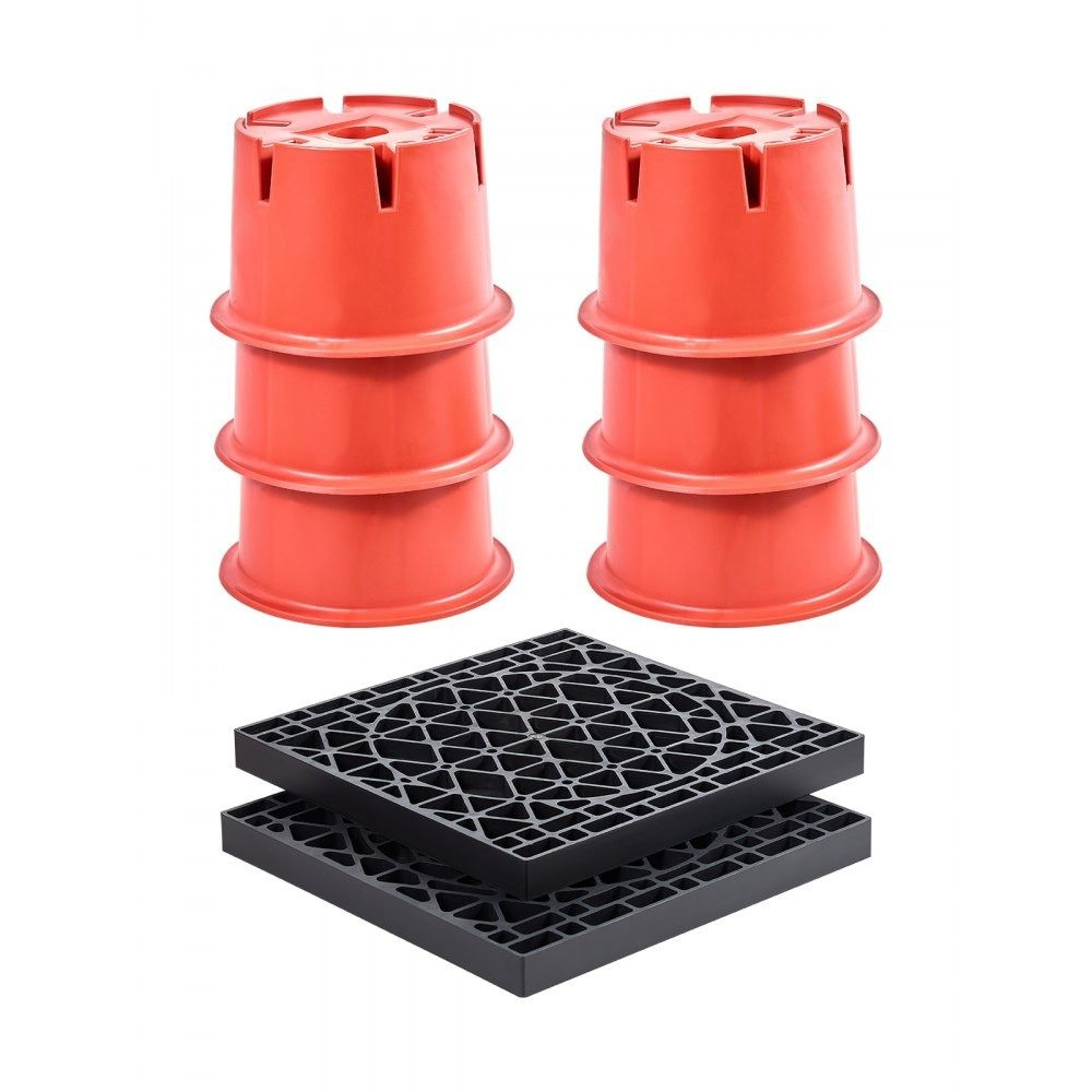 Trailer Jack Blocks 8 Inch RV Leveling Kit With 2000 Lb Capacity 8 Piece Set 0