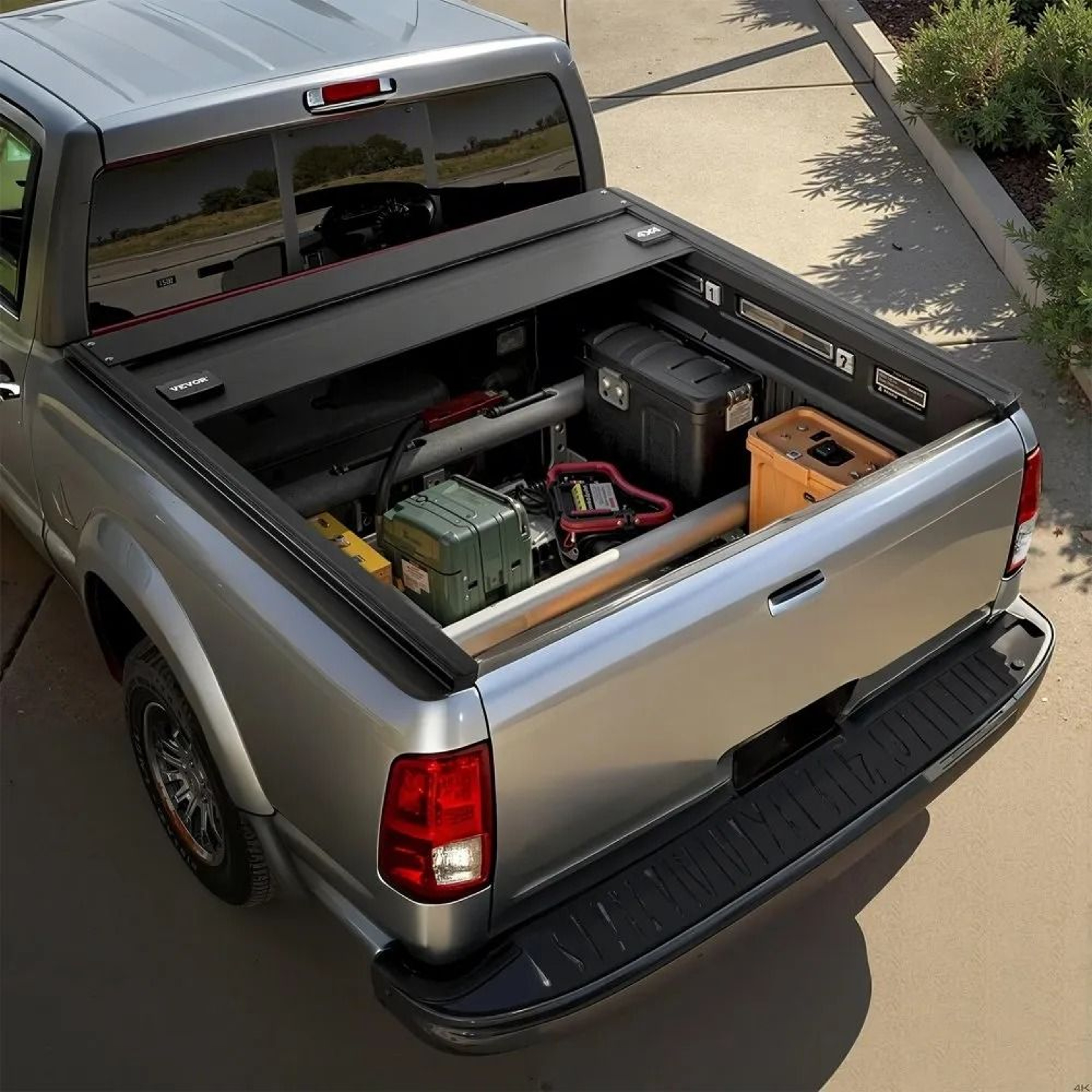 Retractable Hard Tonneau Cover For 20222024 Toyota Tundra 55 Ft Bed With Double Locks 6