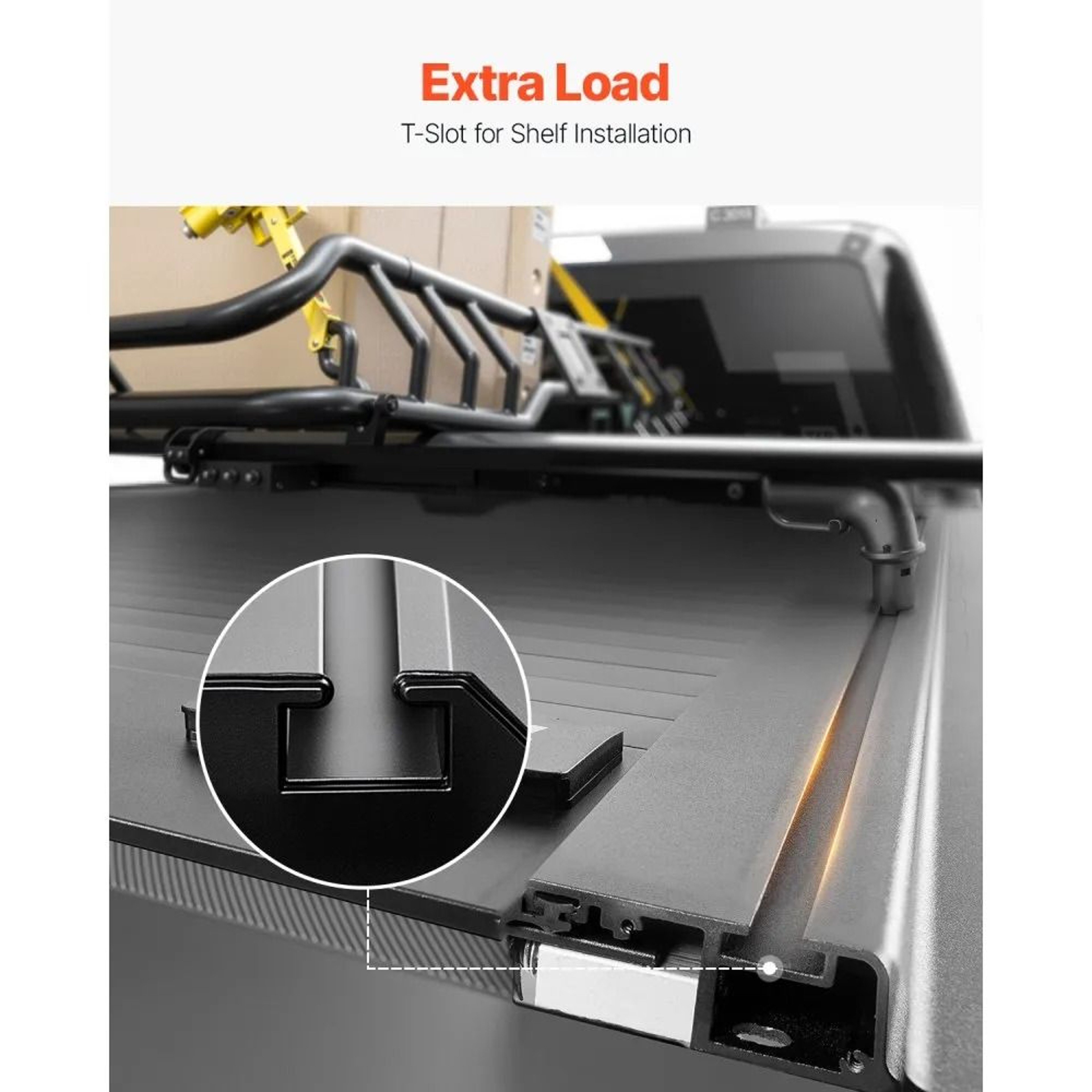 Hard Retractable Tonneau Cover For 20092024 Ford F150 55 Ft Bed With Dual Locks 2