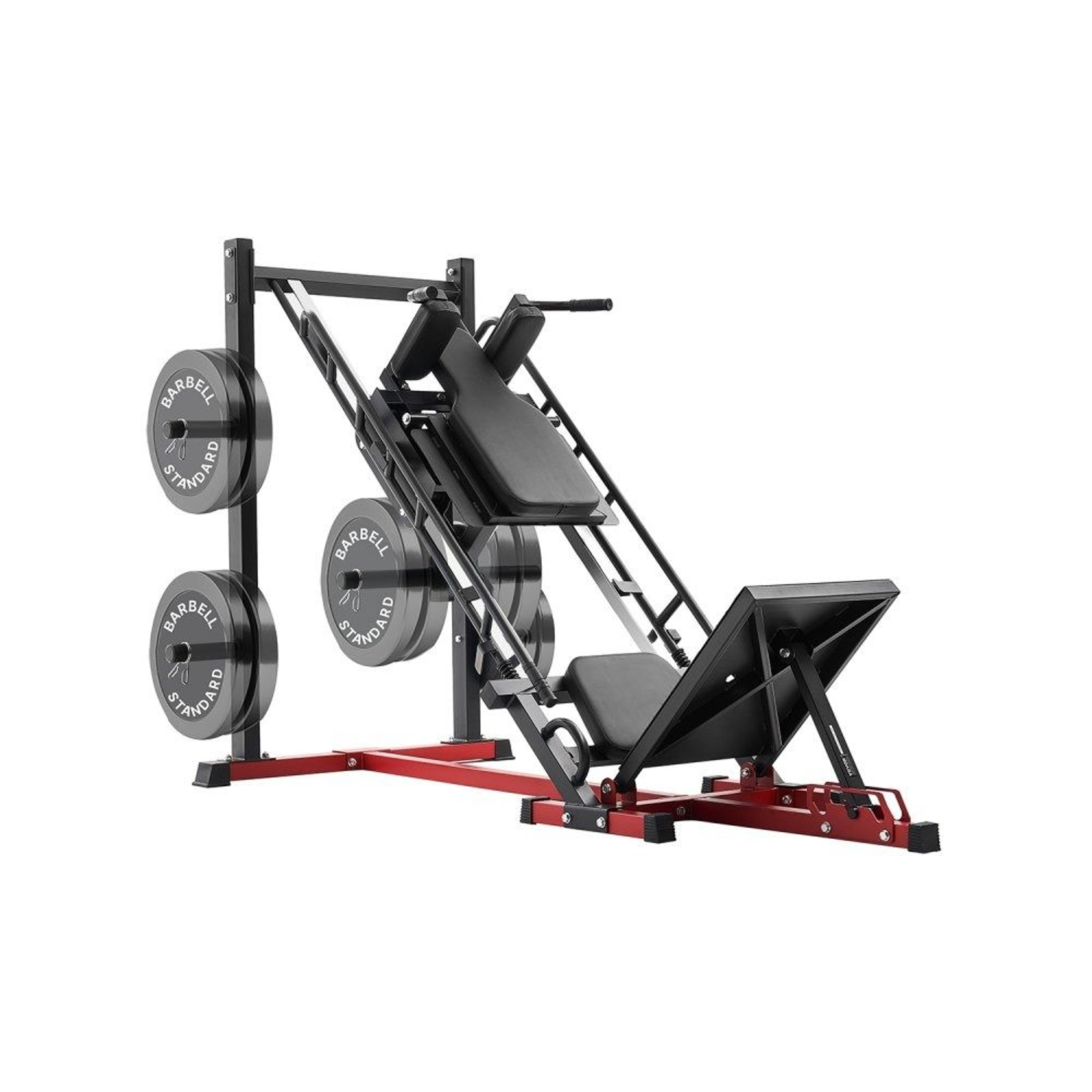Leg Press Hack Squat Machine With Adjustable Backrest And Linear Bearings 0