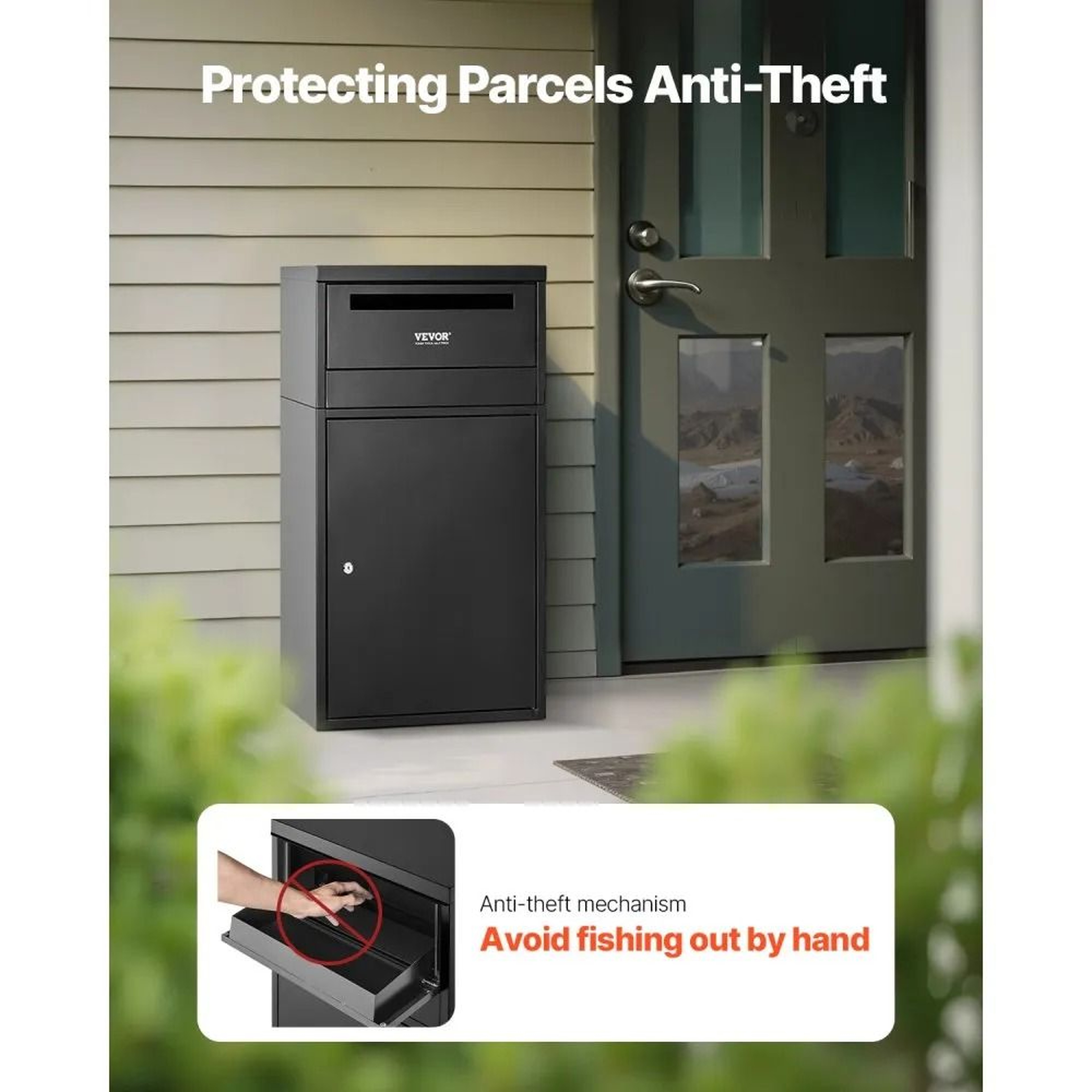Lockable Outdoor Package Delivery Box With AntiTheft Design And Galvanized Steel Construction 1