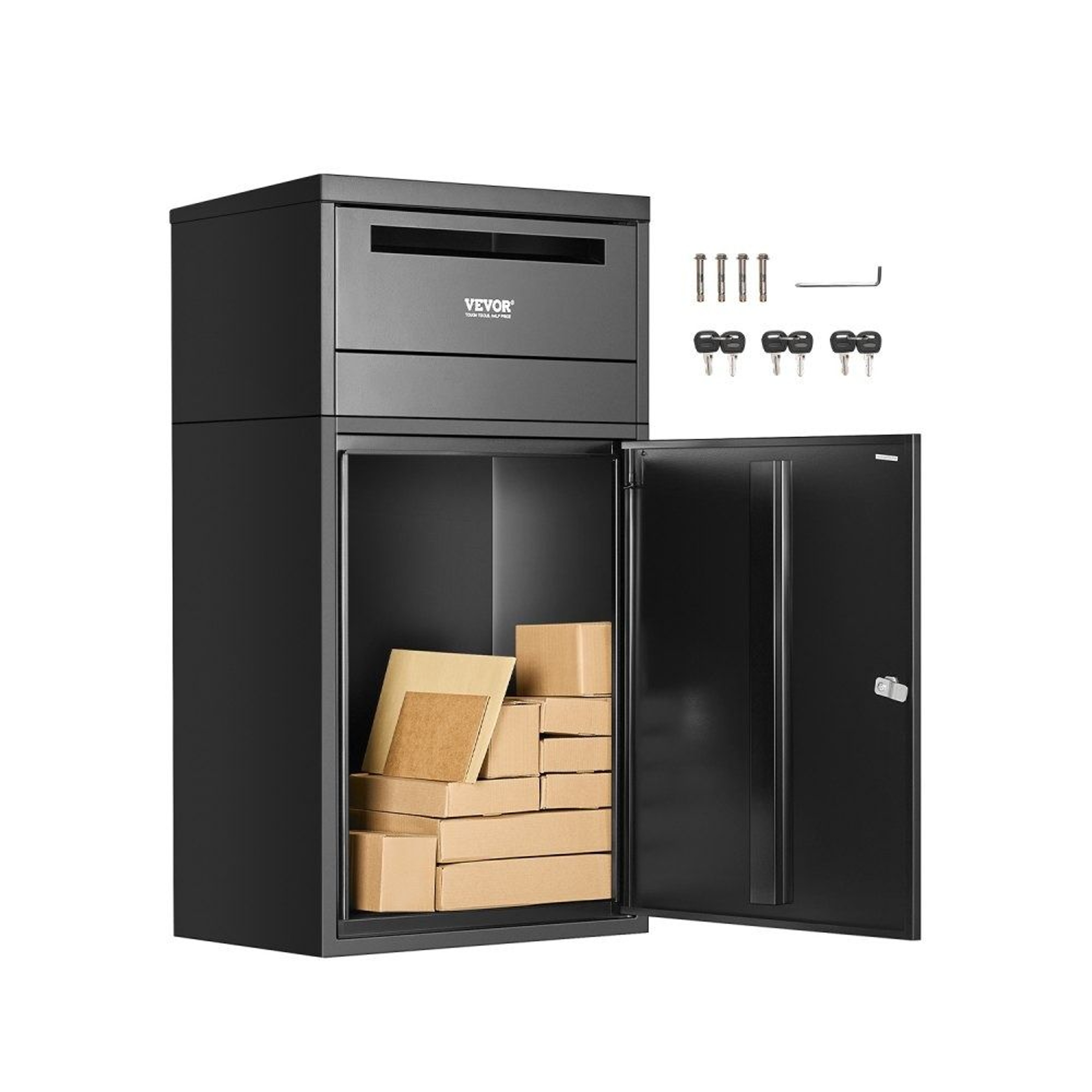 Lockable Outdoor Package Delivery Box With AntiTheft Design And Galvanized Steel Construction 0