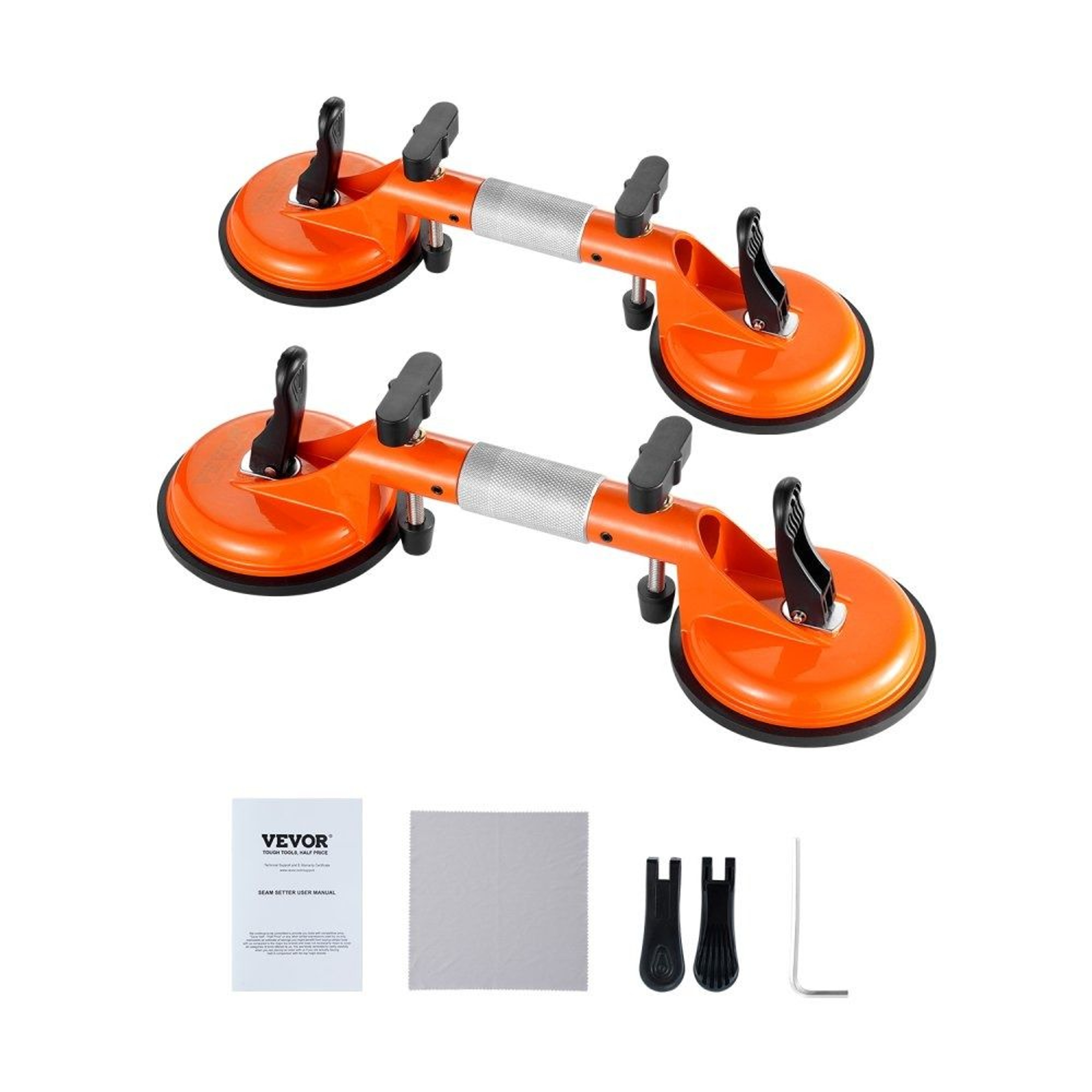 Granite Seam Setter 2Pack With 5Inch Vacuum Suction Cups And Adjustable Leveling 0