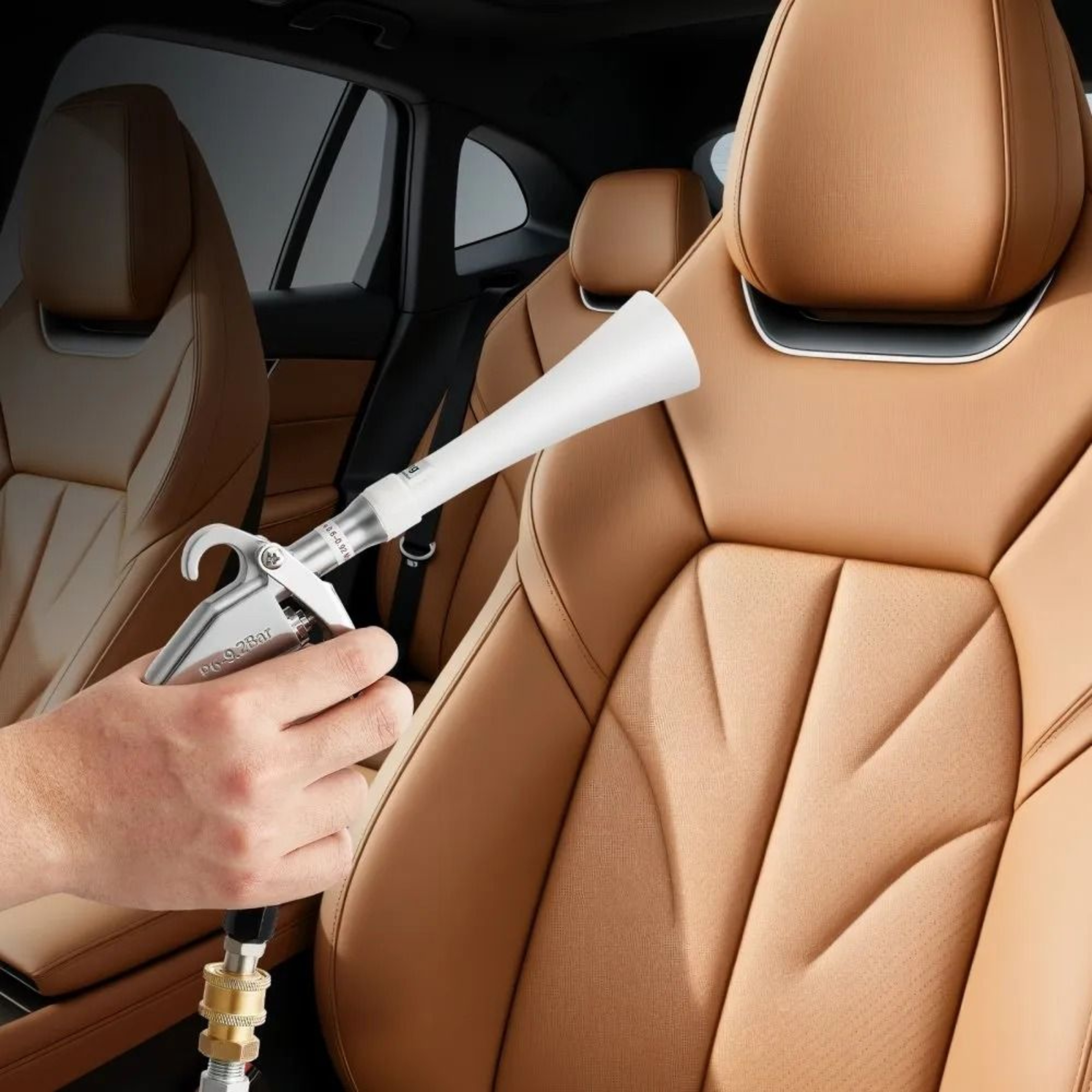 HighPressure Car Cleaning Air Blow Gun With 360 Rotating Nozzle And Brush Attachment 4