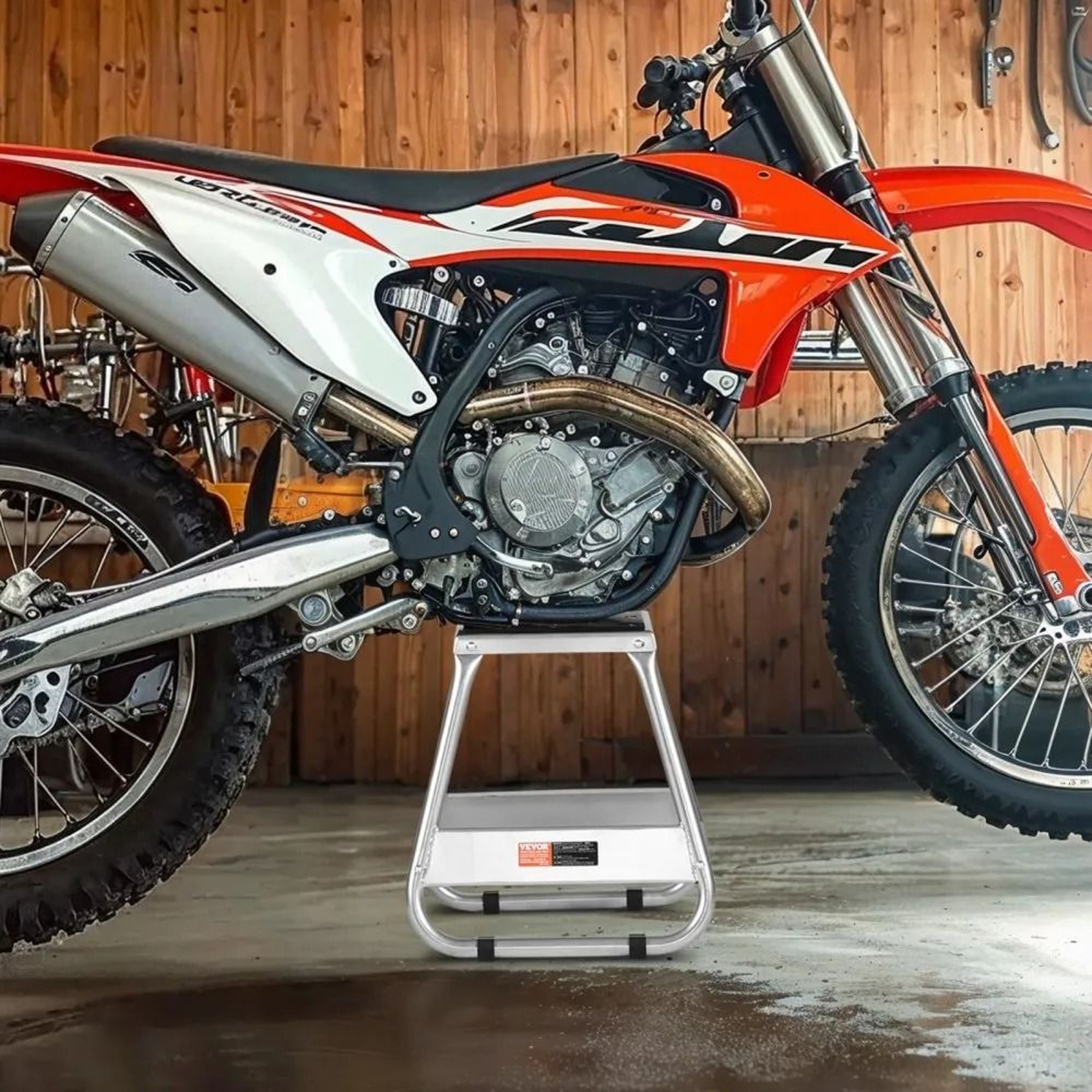 Heavy Duty Dirt Bike Stand With 1100 Lb Capacity And NonSlip Steel Platform 5