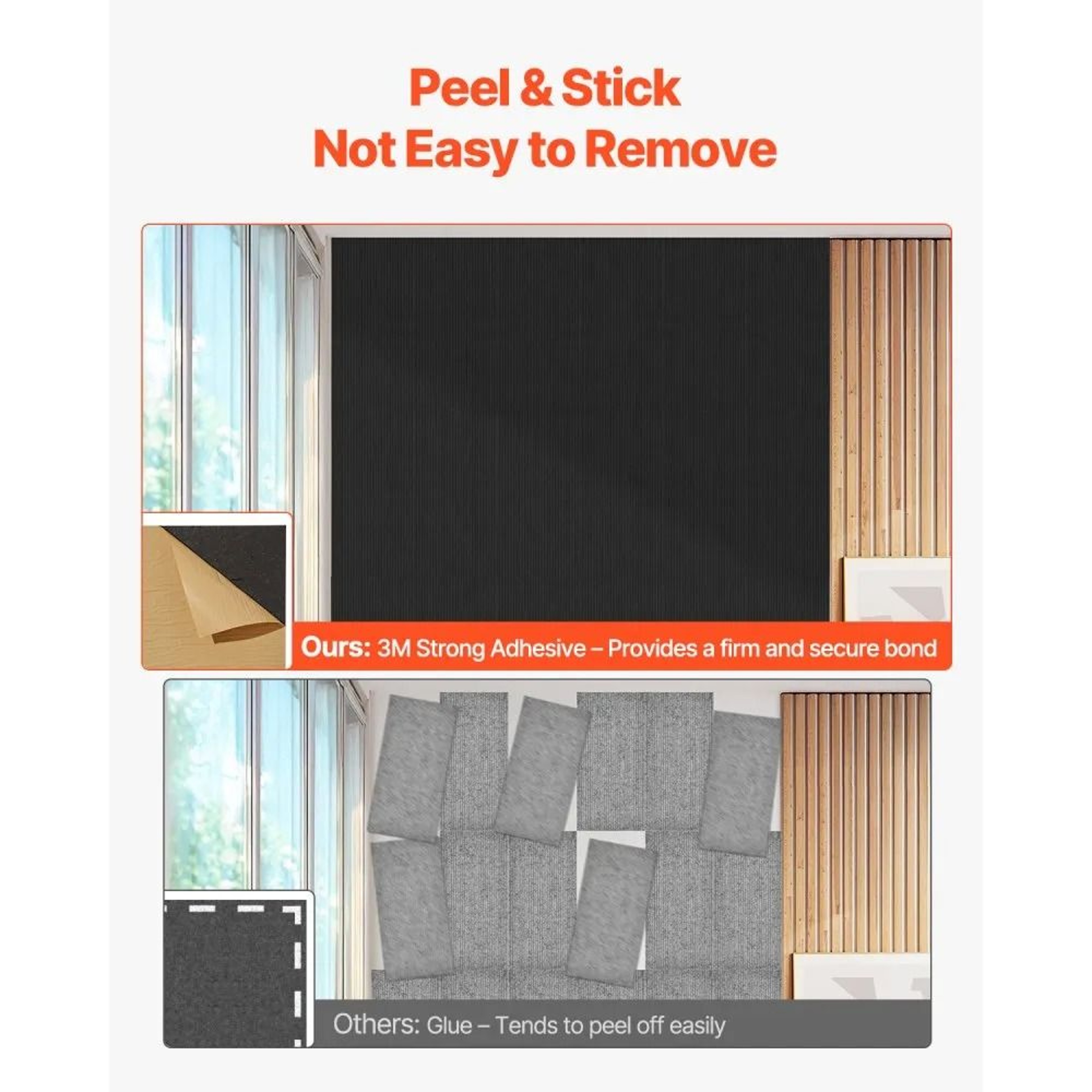 5 Pack SelfAdhesive Acoustic Wall Panels HighDensity Polyester Sound Absorbing Panels 4