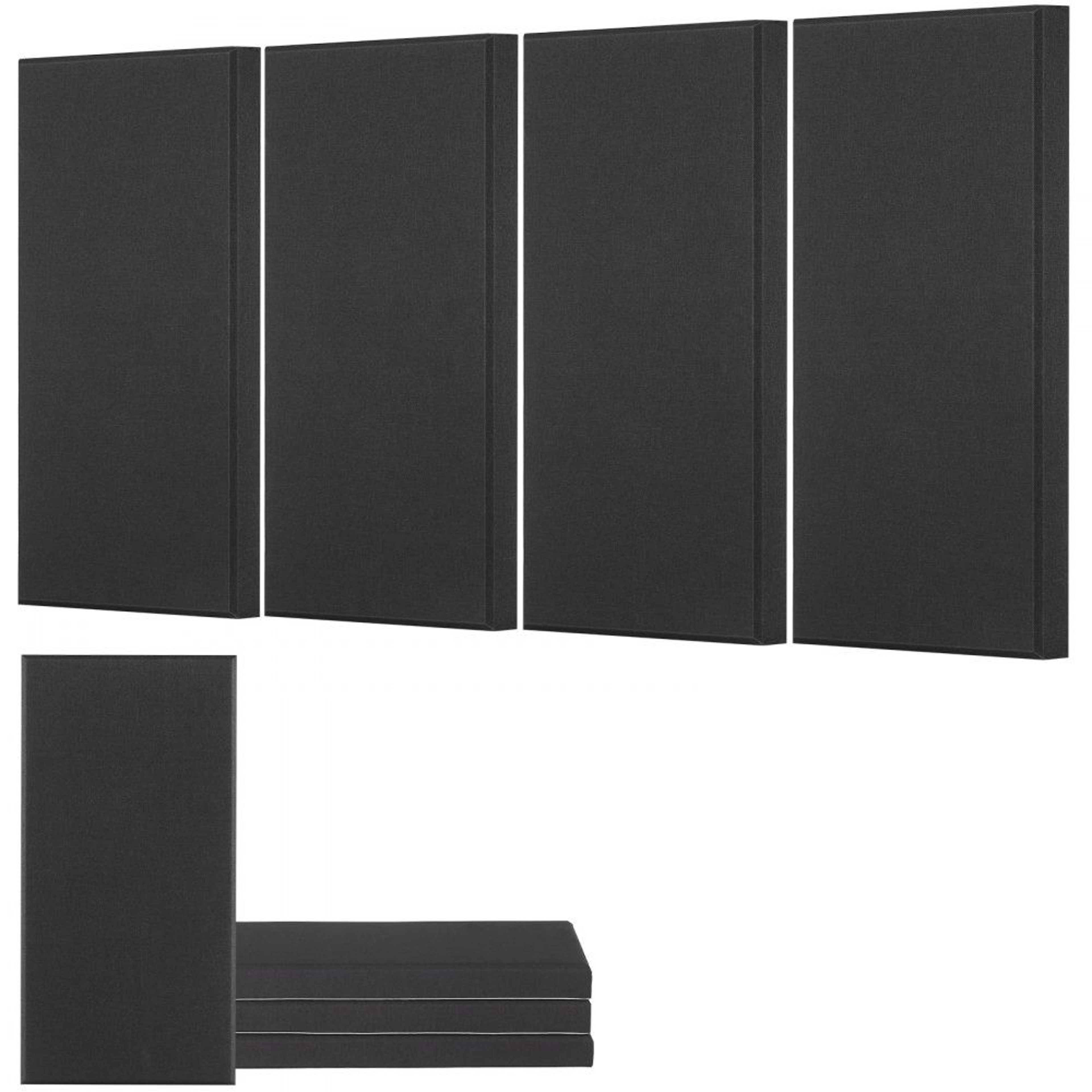 4Pack Acoustic Sound Absorbing Panels With 2Inch Fiberglass And SelfAdhesive Backing 0