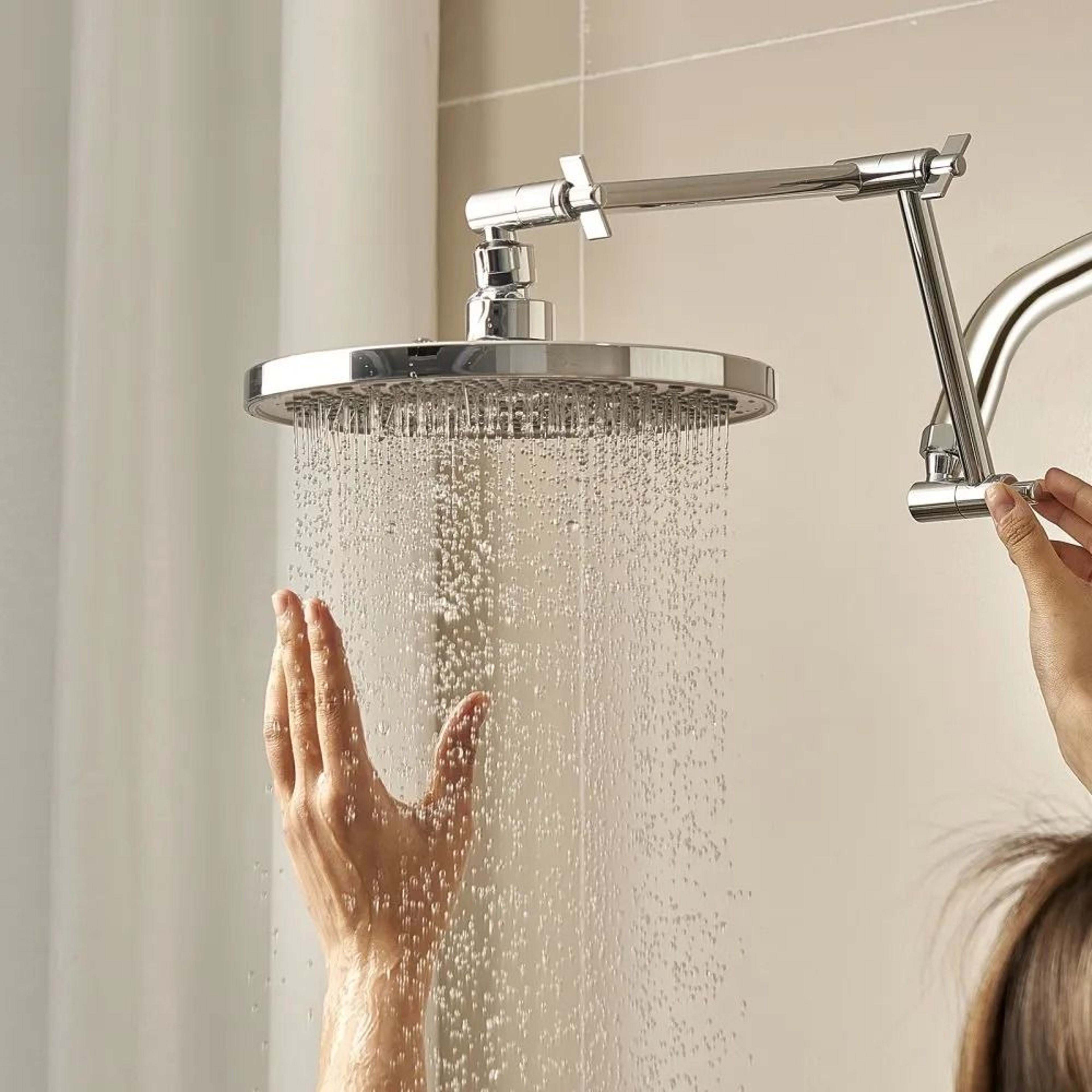 6Inch Stainless Steel Shower Arm Extension With Flange And Chrome Finish 5