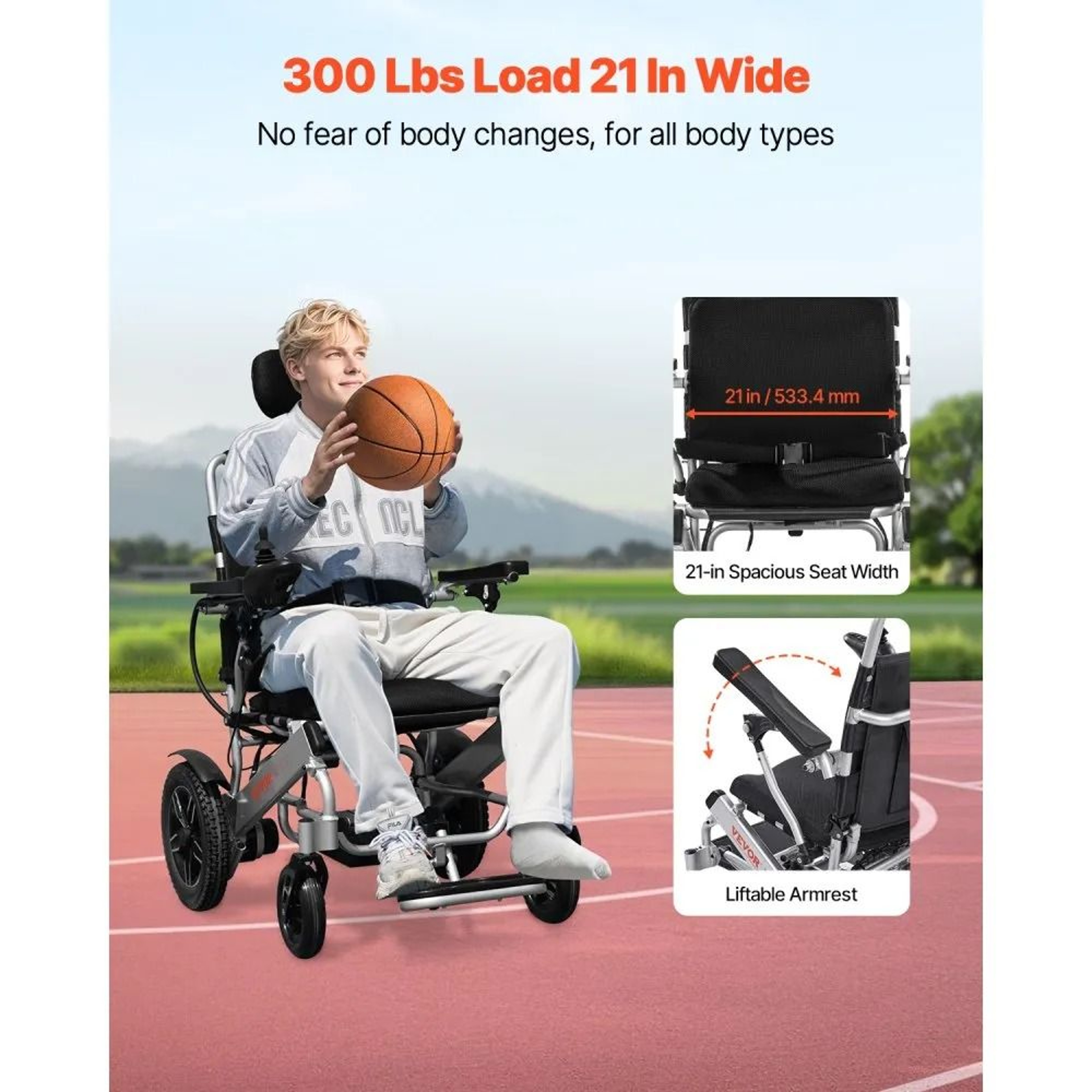 Foldable Electric Wheelchair For Adults And 13Mile Range 1