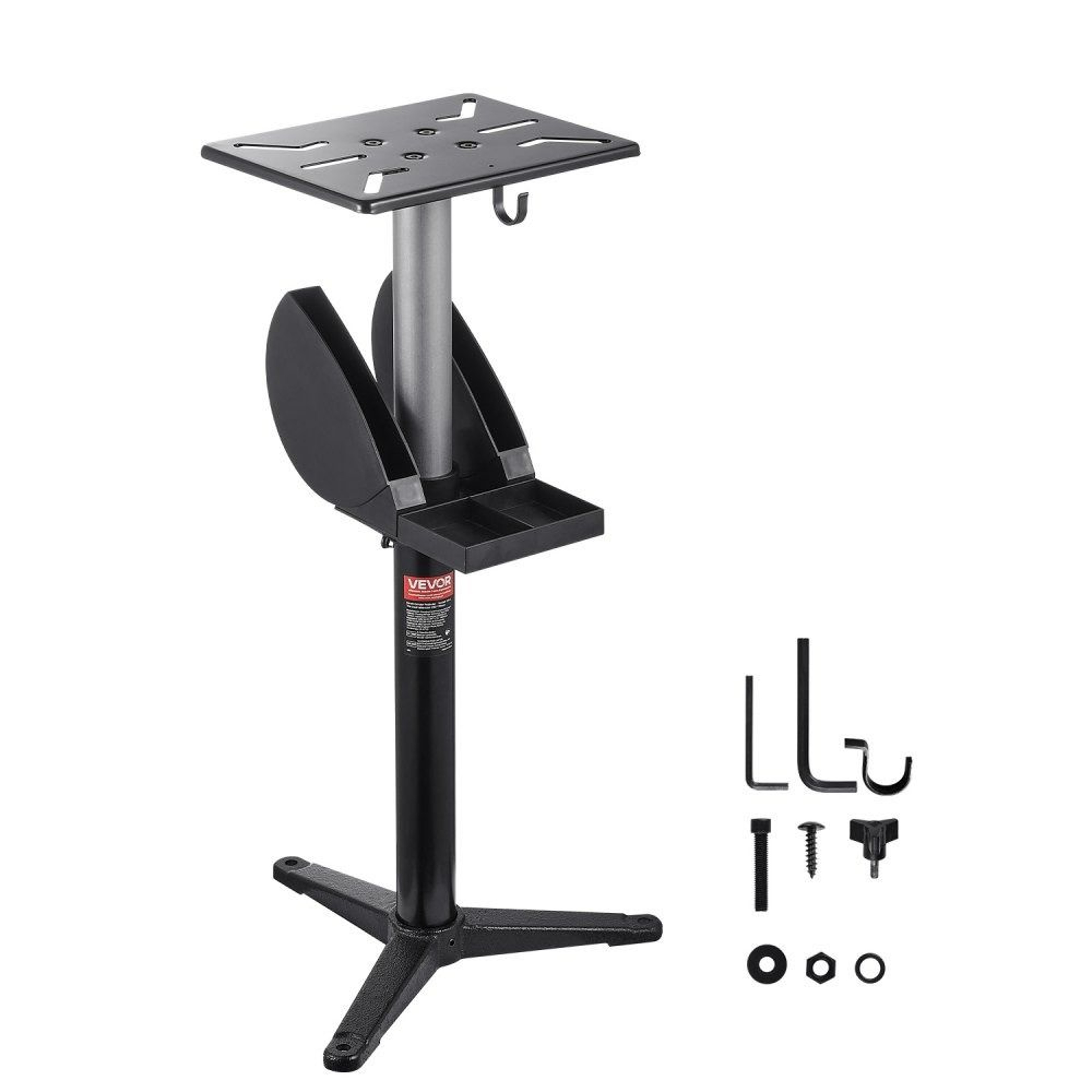 Bench Grinder Stand With 5Level Adjustable Height And HeavyDuty Cast Iron Base 0
