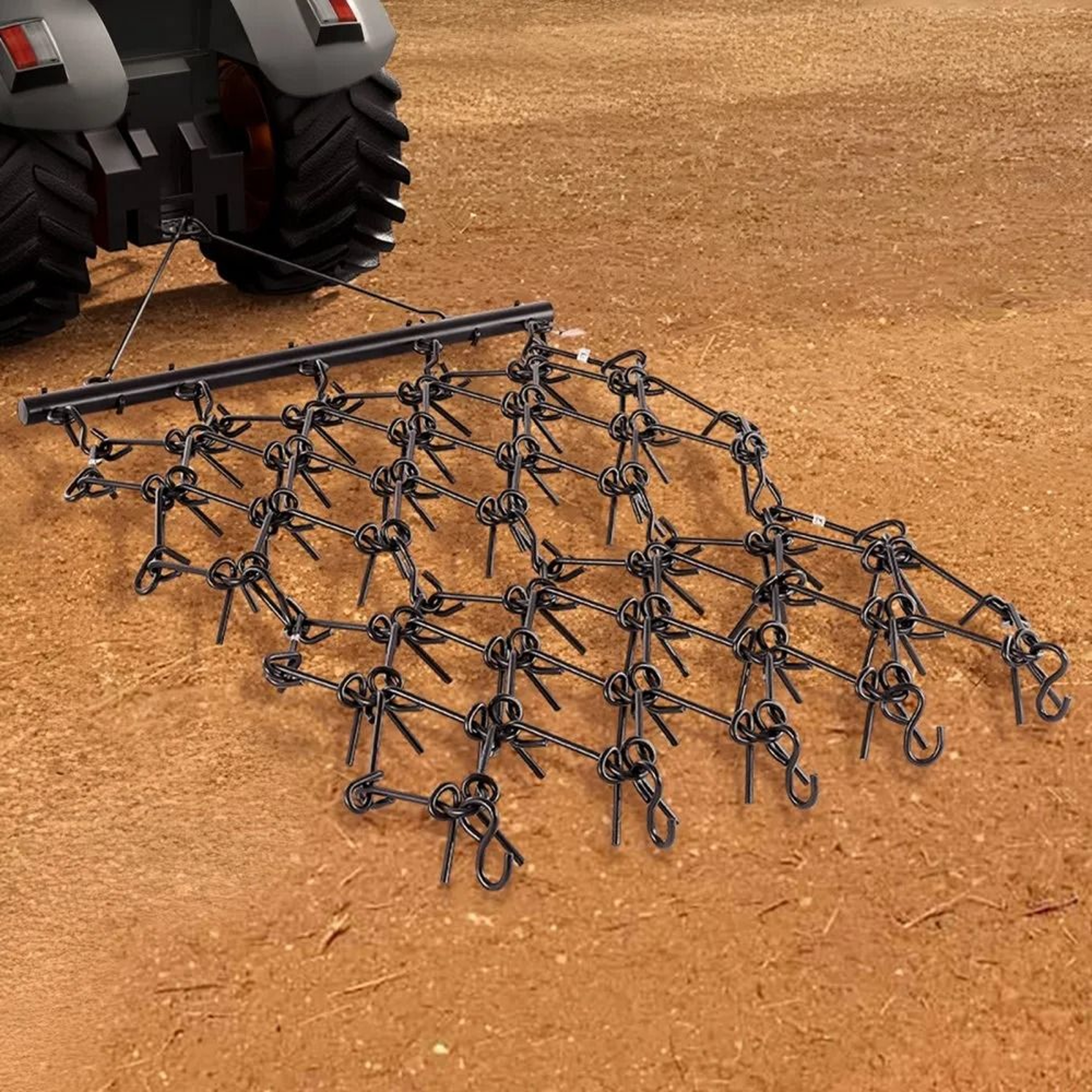 HeavyDuty Drag Chain Harrow With 69 Steel Tines For ATV UTV And Tractor 6