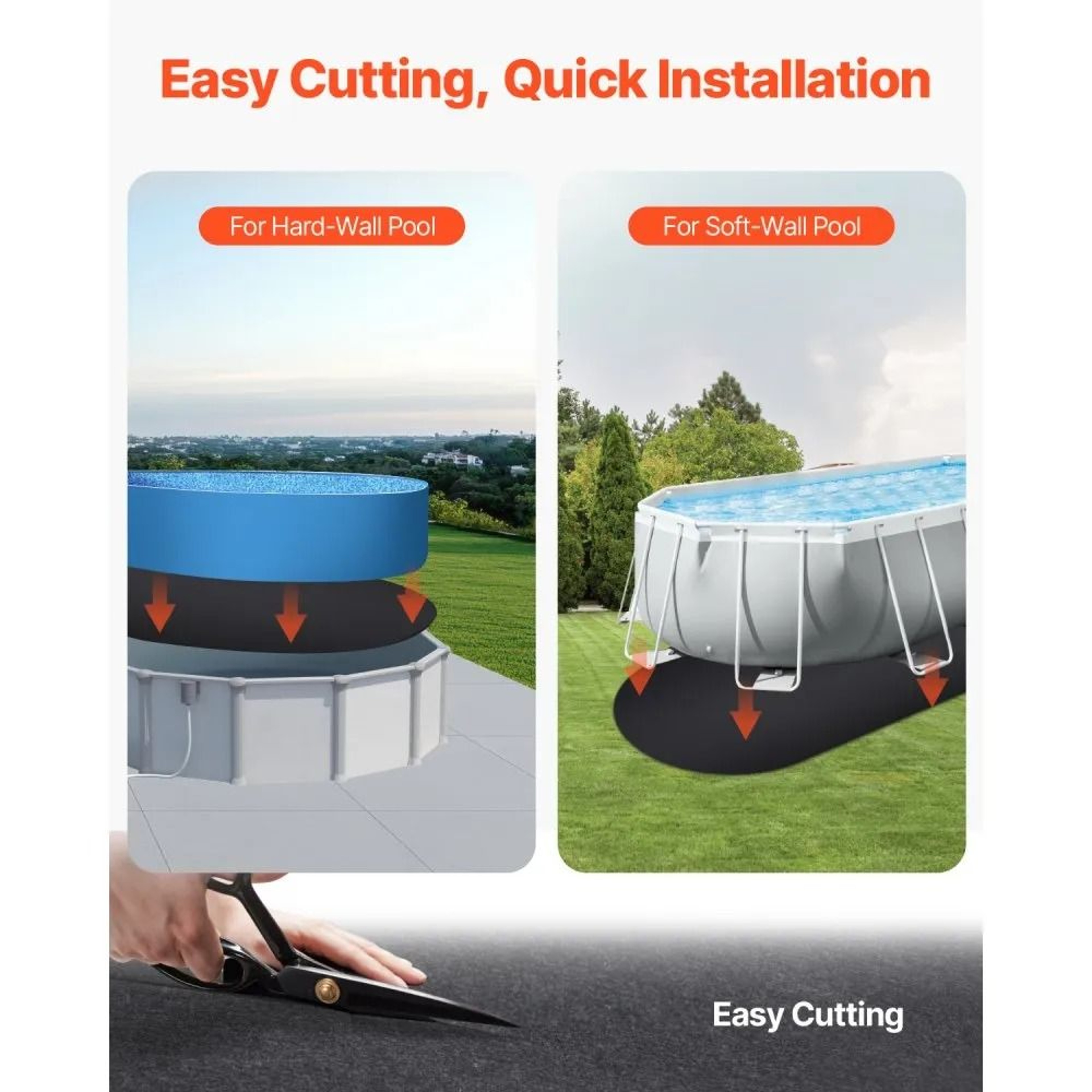 Oval Pool Liner Pad 15 X 30 Ft ExtraThick Geotextile Underlayment For Above Ground Pools 3