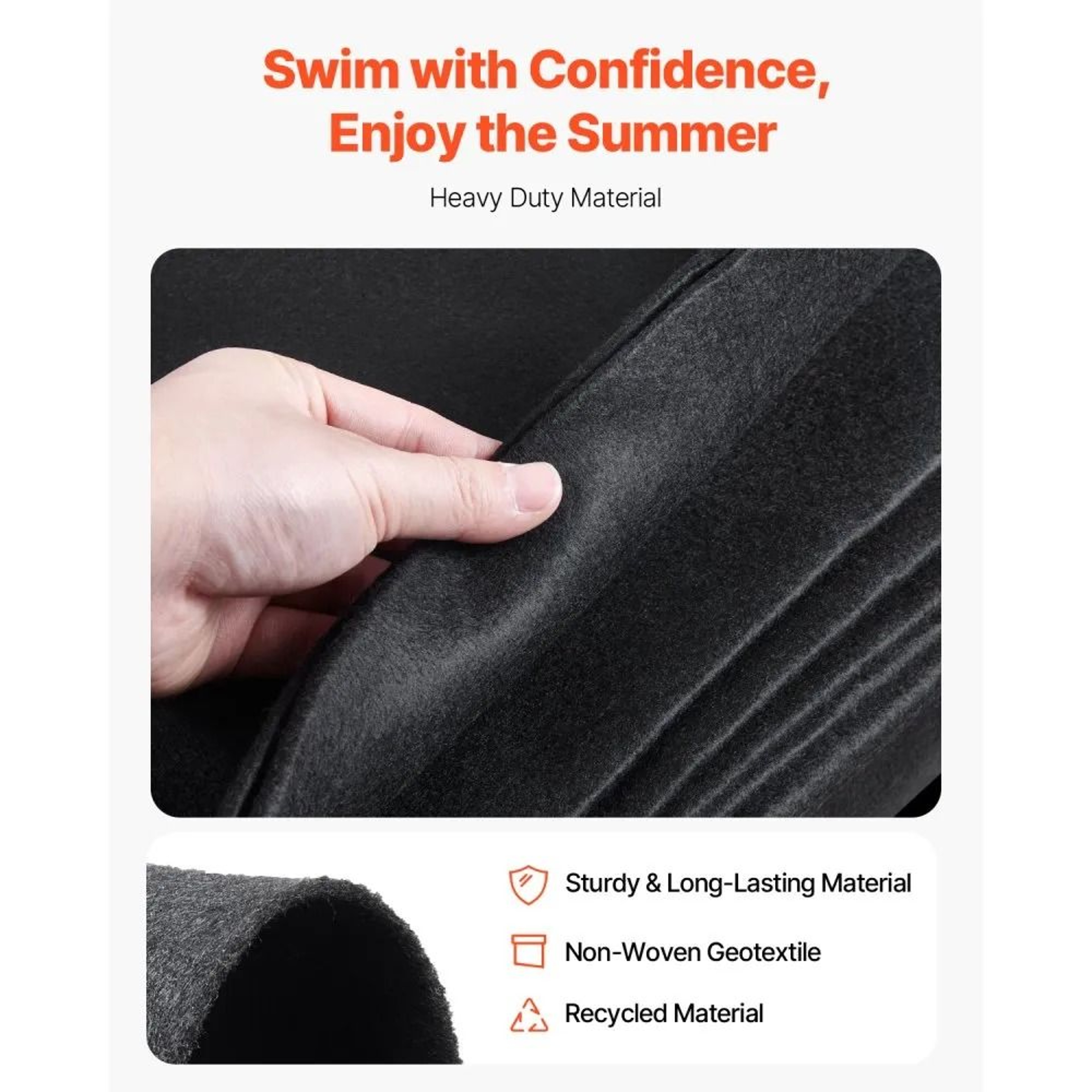 Oval Pool Liner Pad 15 X 30 Ft ExtraThick Geotextile Underlayment For Above Ground Pools 4