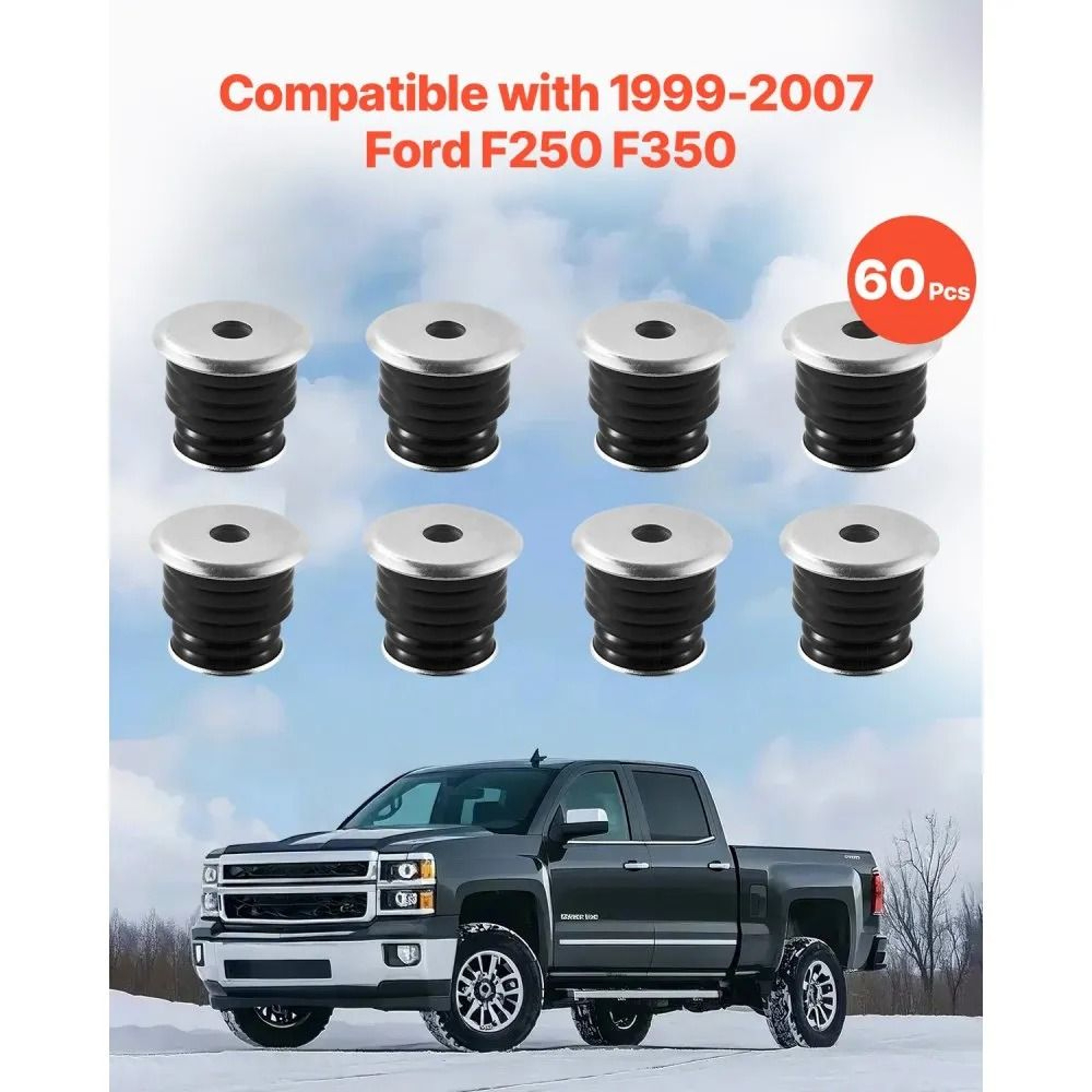 Body Mount Bushing Kit For 19992007 Ford F250 F350 Polyurethane Replacement Kit 2