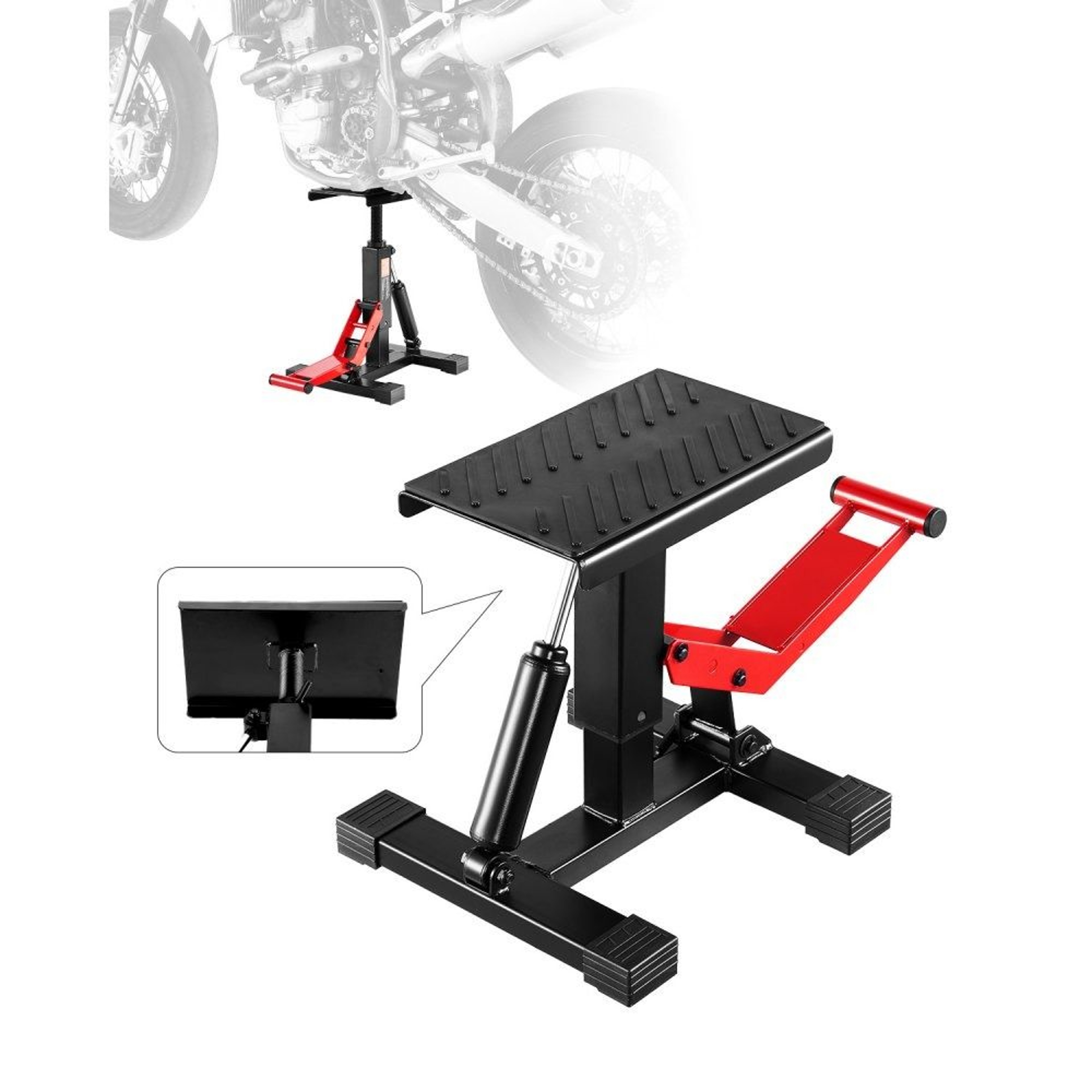 Hydraulic Dirt Bike Lift Stand With 1200LB Capacity And Adjustable Height 0