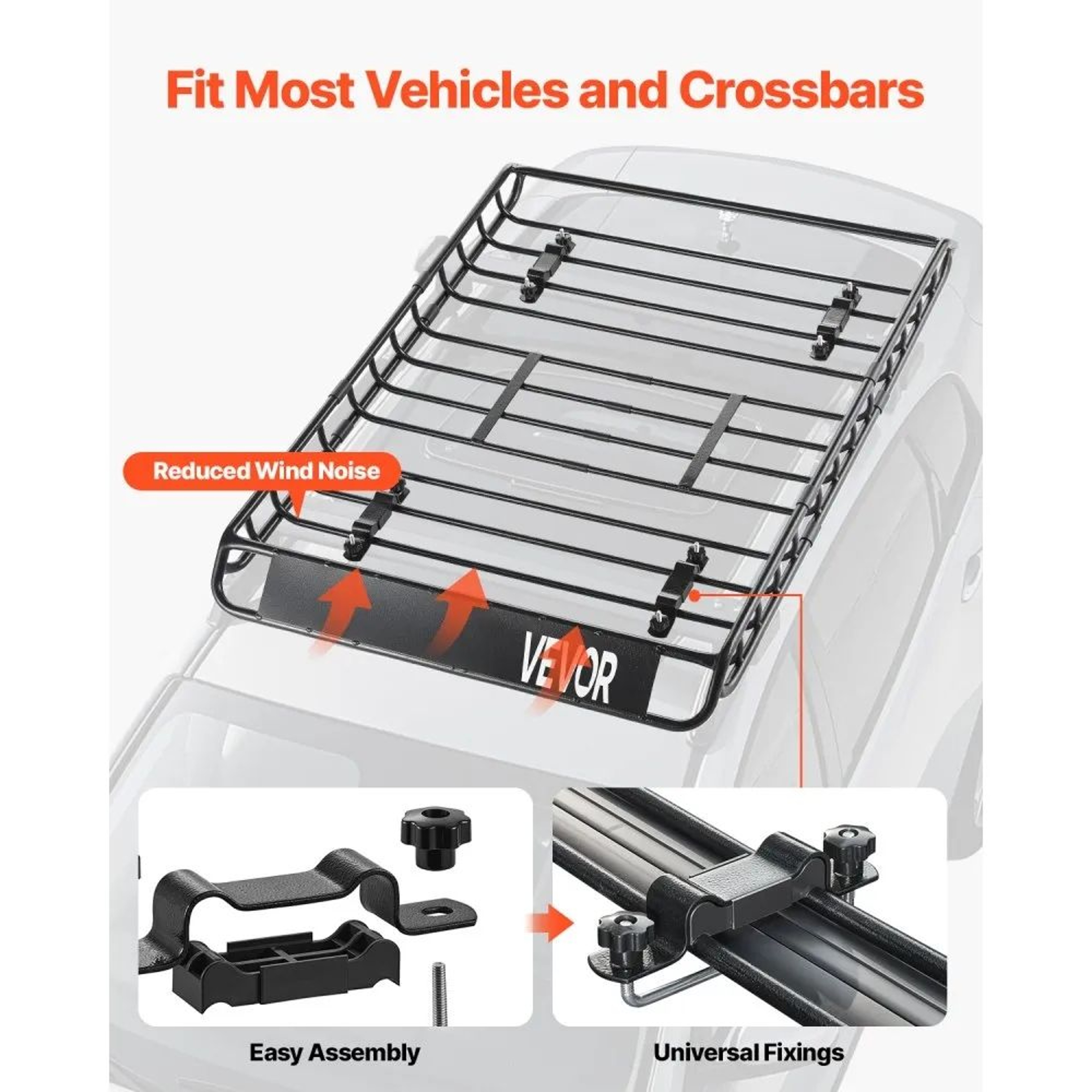 Universal Roof Rack Basket 51 X 36 Inch With Waterproof Cargo Bag And 200 Lb Capacity 2