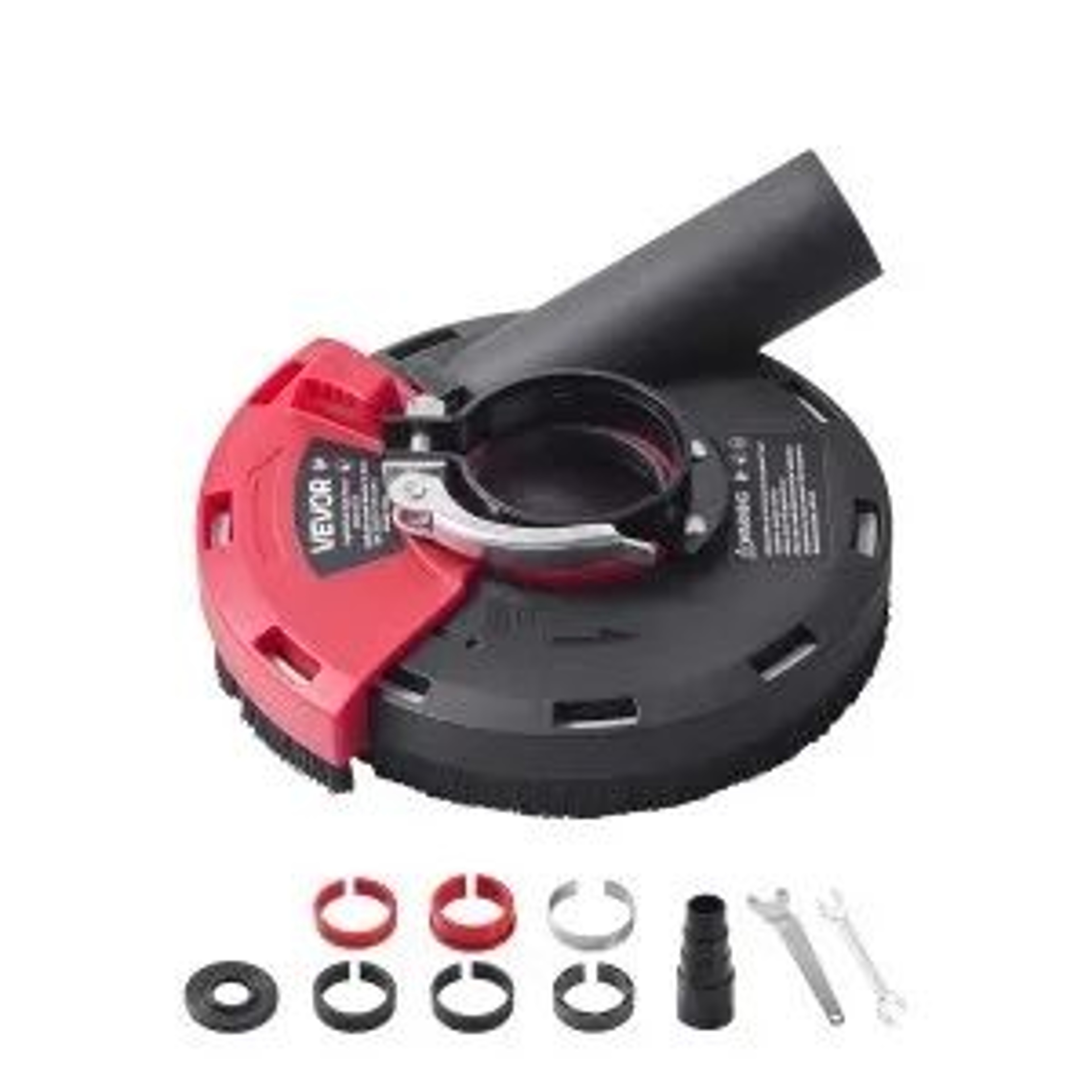 Angle Grinder Dust Shroud For 45 Inch Grinding Wheels With Vacuum Adapter 0