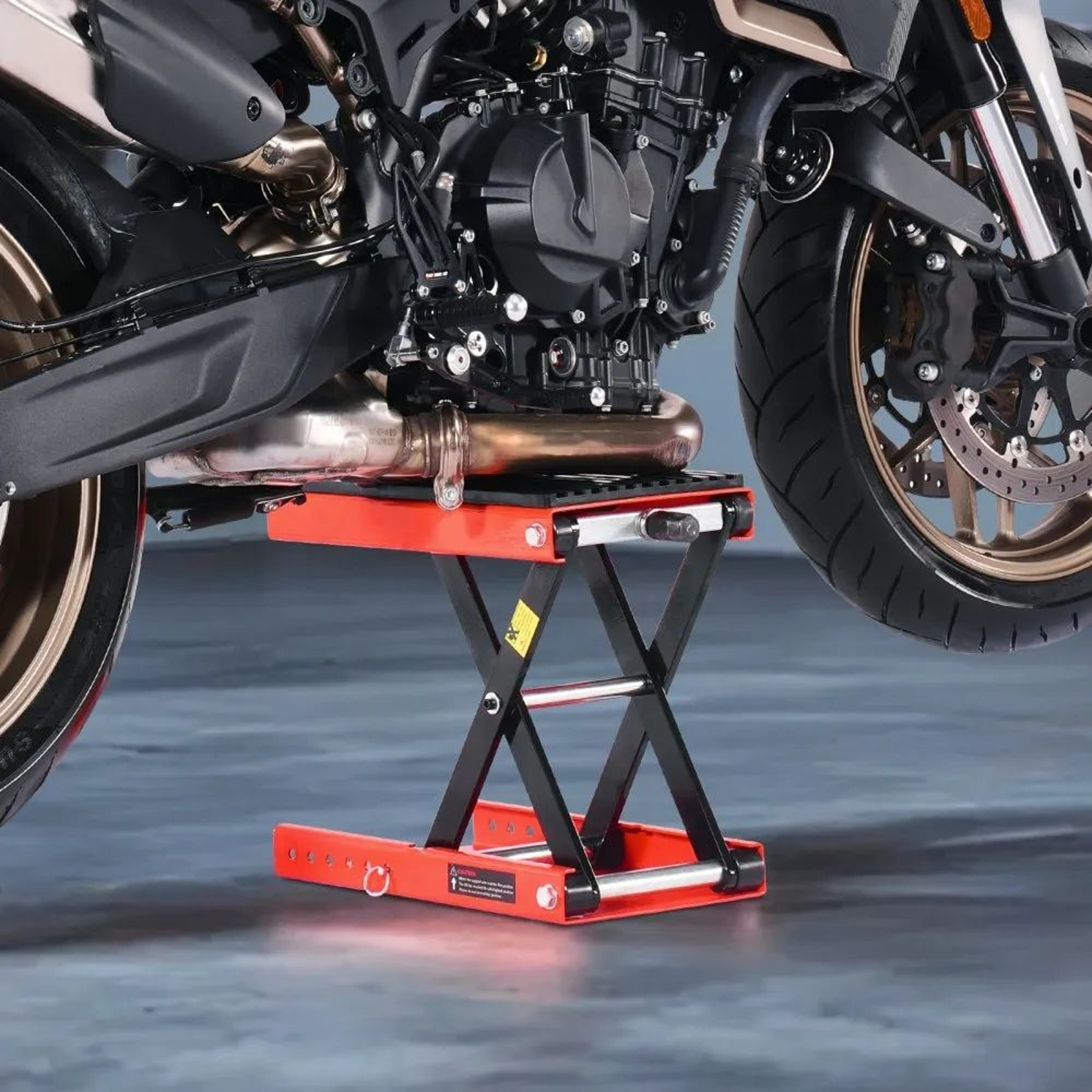 1200LB Motorcycle Scissor Lift Jack With Wide Platform And Adjustable Height 1