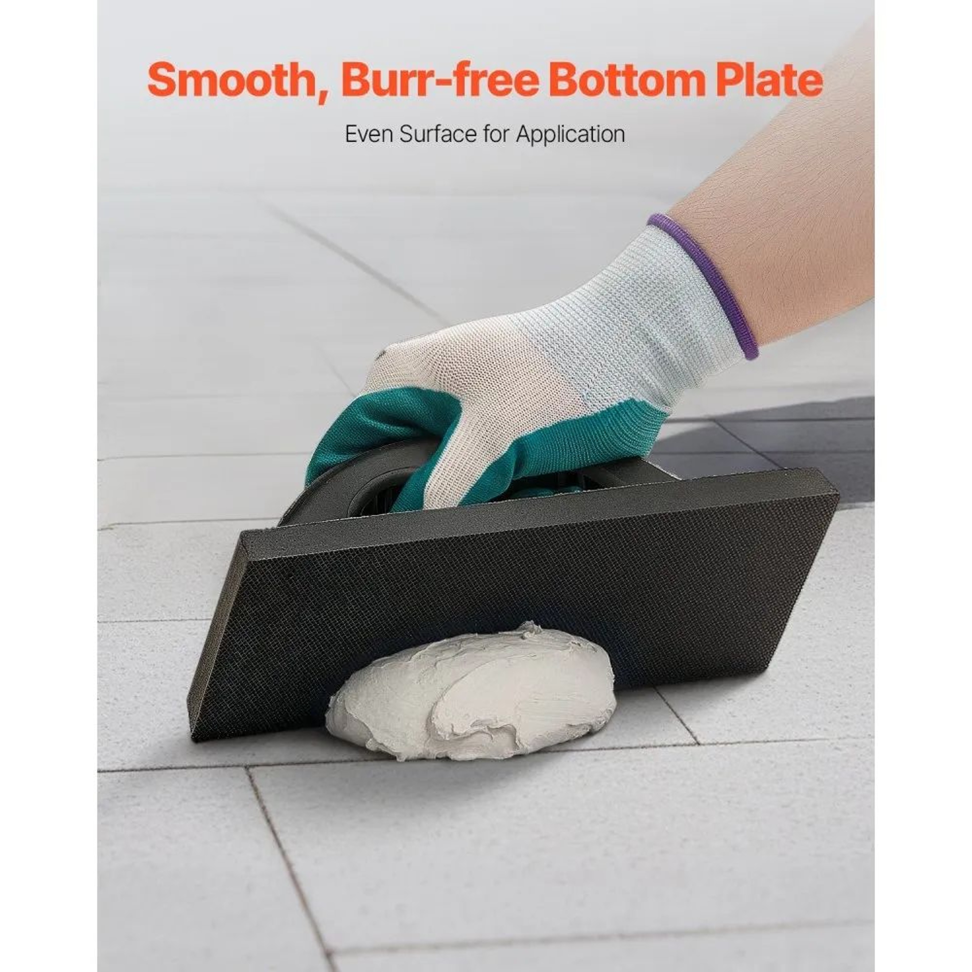 Professional Rubber Grout Float With AntiSlip Handle And Aluminum Backplate 3