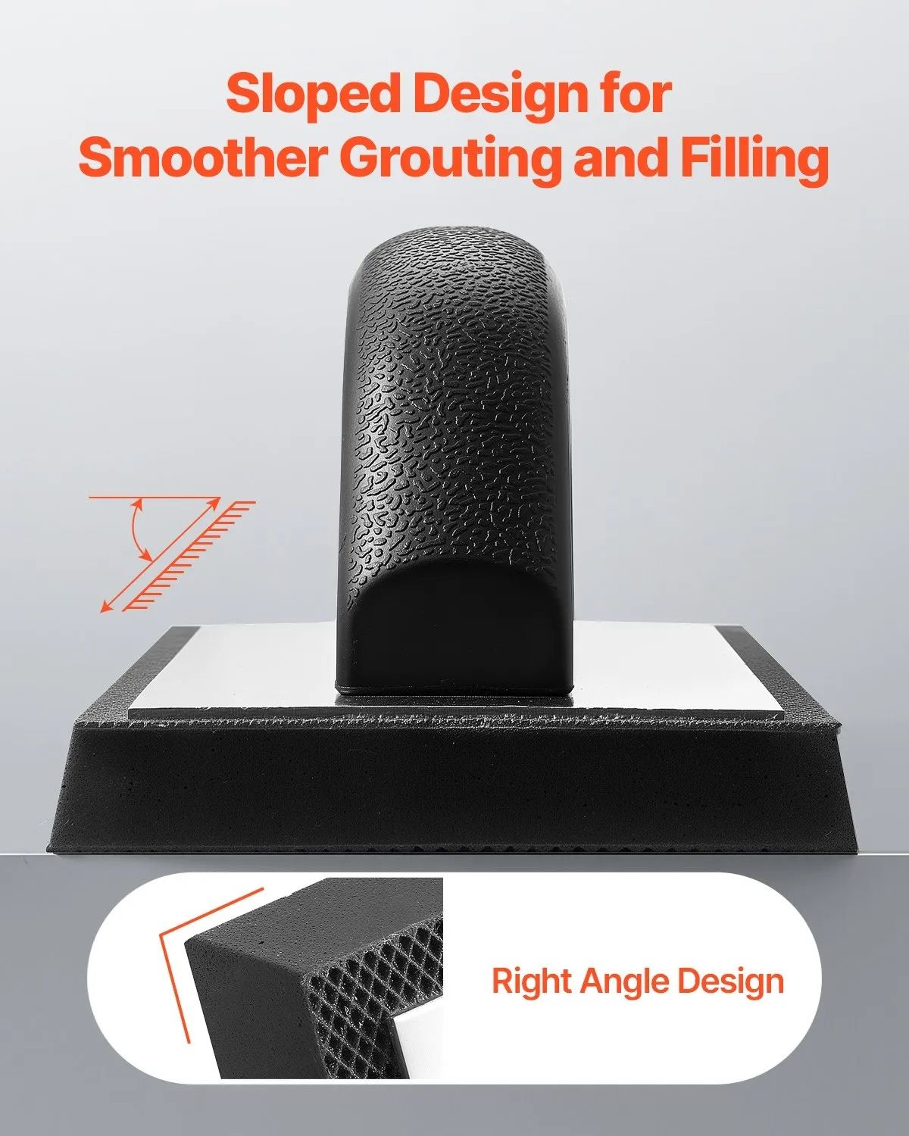 Professional Rubber Grout Float With AntiSlip Handle And Aluminum Backplate 4