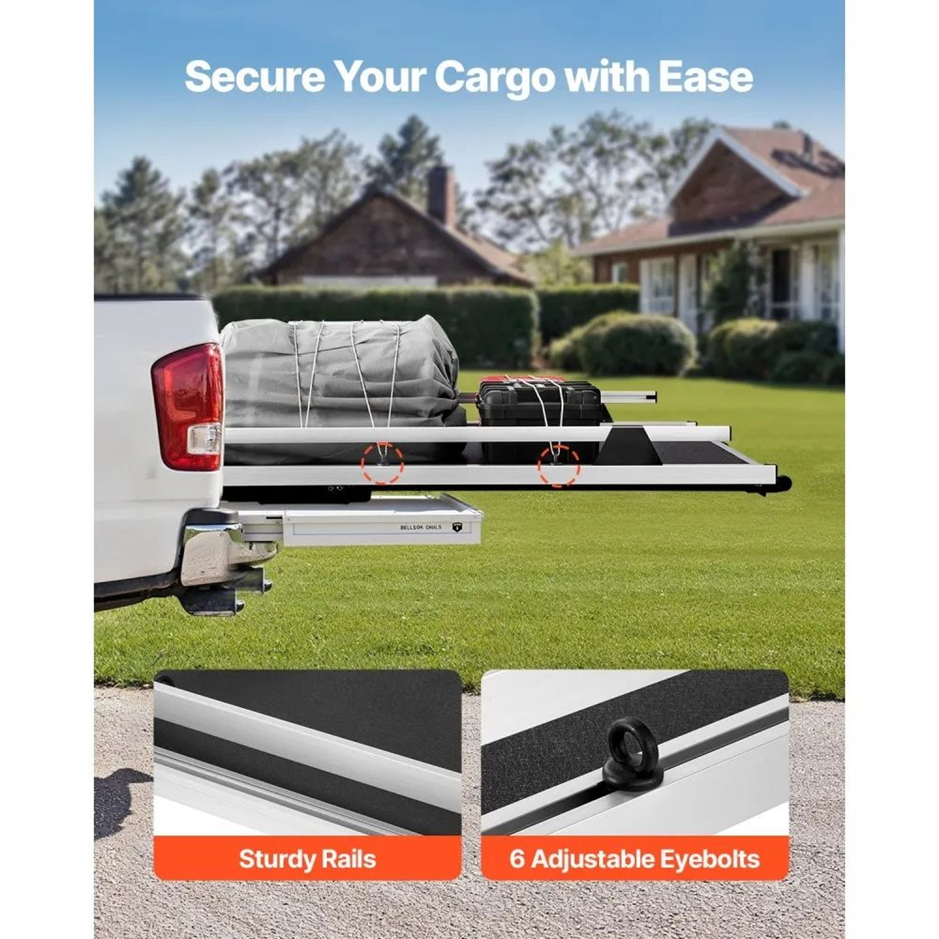 Sliding Truck Bed Organizer With 1000 LB Capacity And 78 X 48Inch PullOut Tray 3