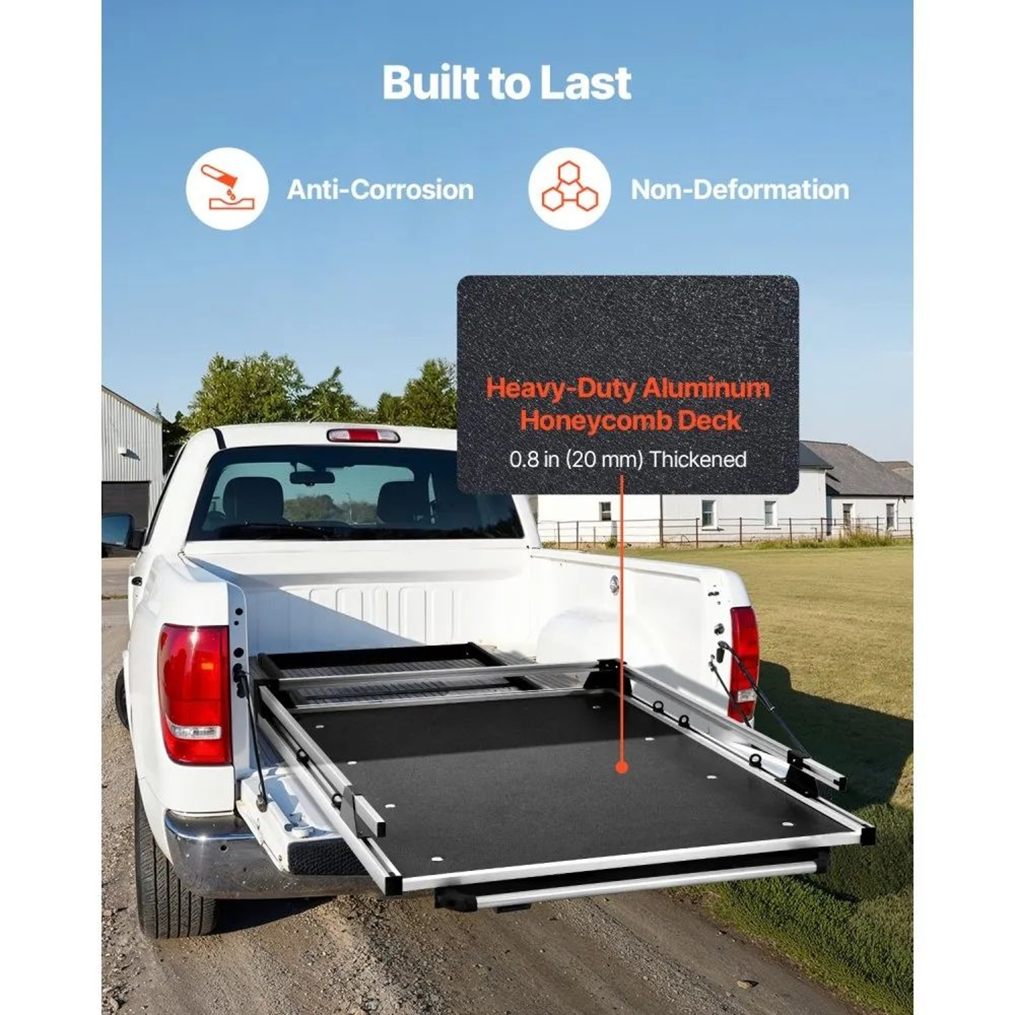 Sliding Truck Bed Organizer With 1000 LB Capacity And 78 X 48Inch PullOut Tray 2