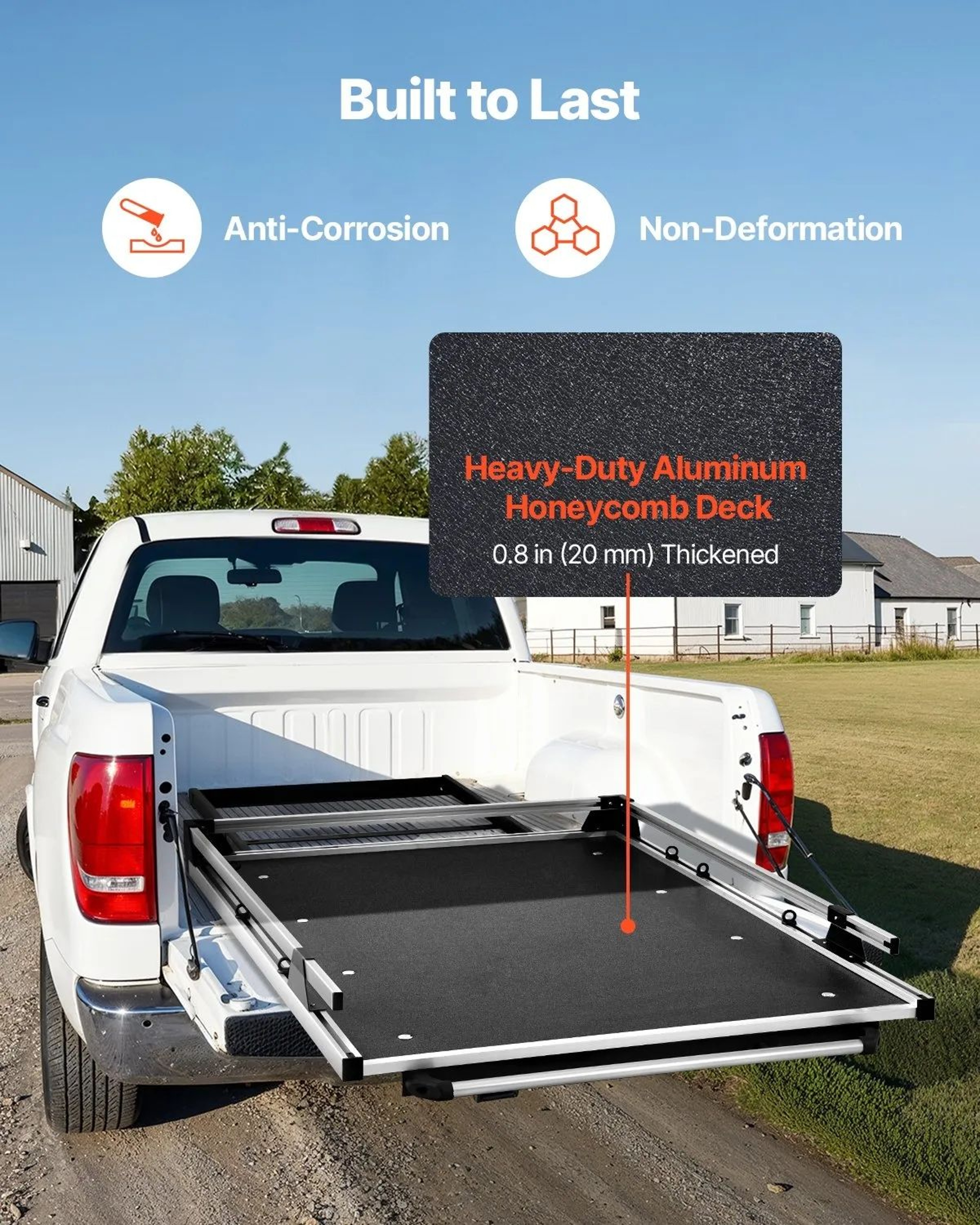 Sliding Truck Bed Organizer With 1000 LB Capacity And 2Position PullOut Tray 2